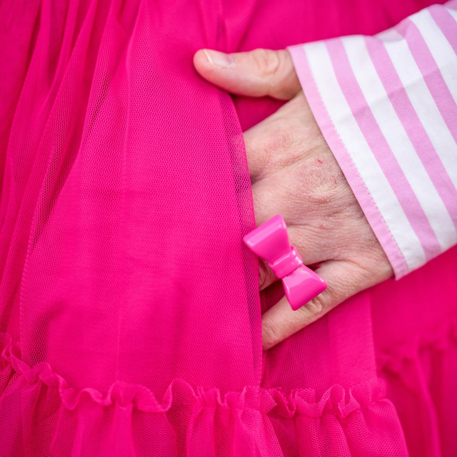 Mesh Skirt - Pomegranate - Image 7