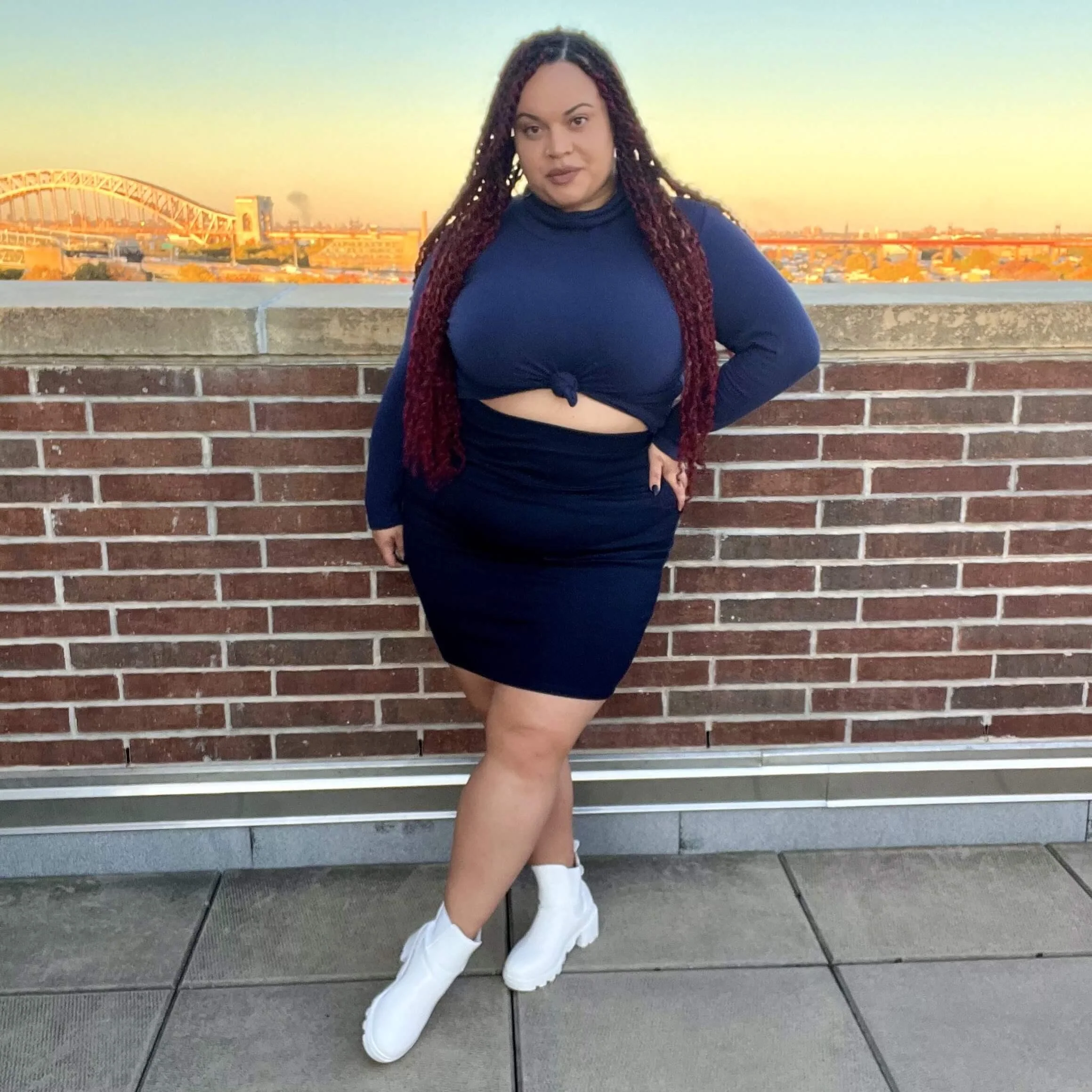 Mini Skirt - Navy - Image 13