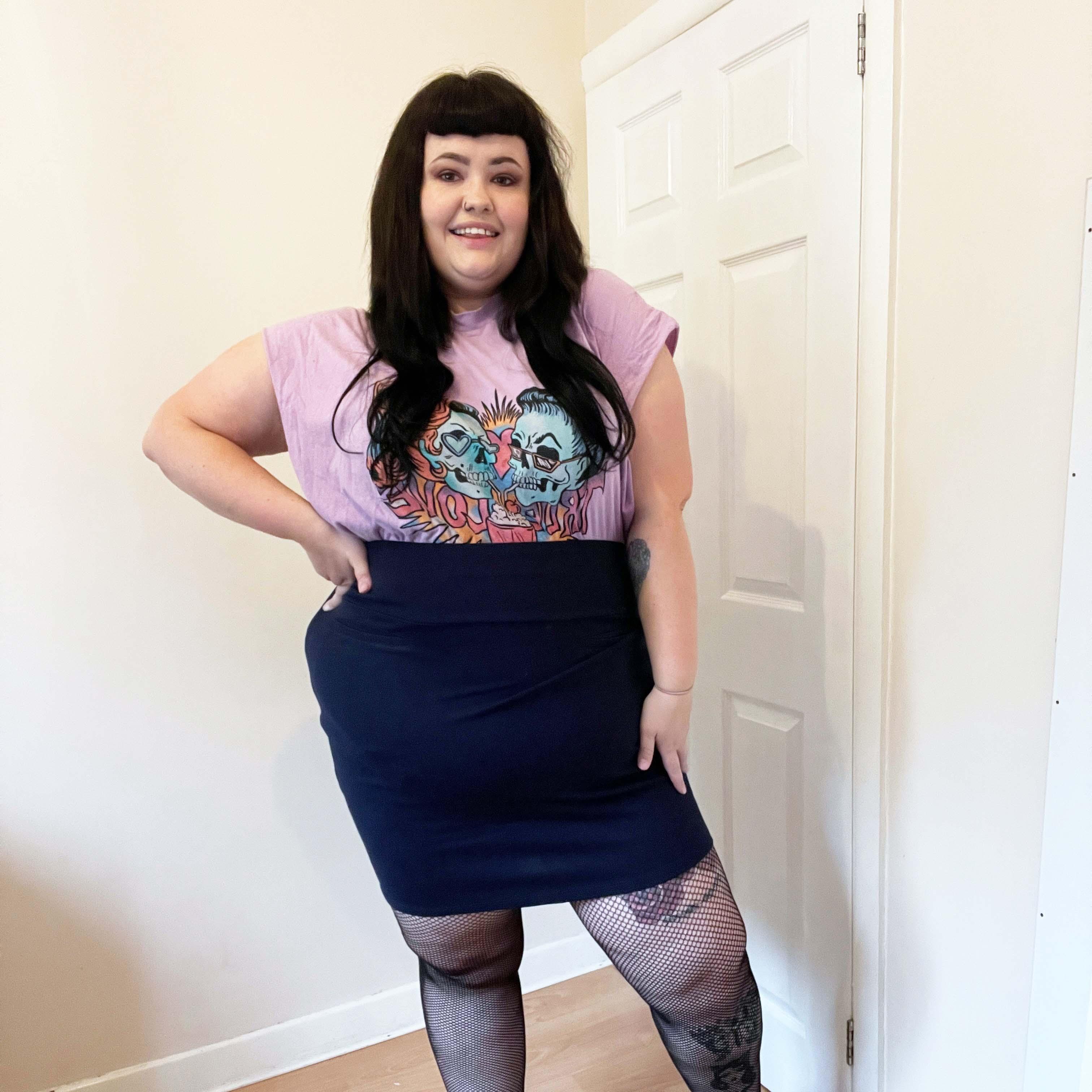 Mini Skirt - Navy - Image 7