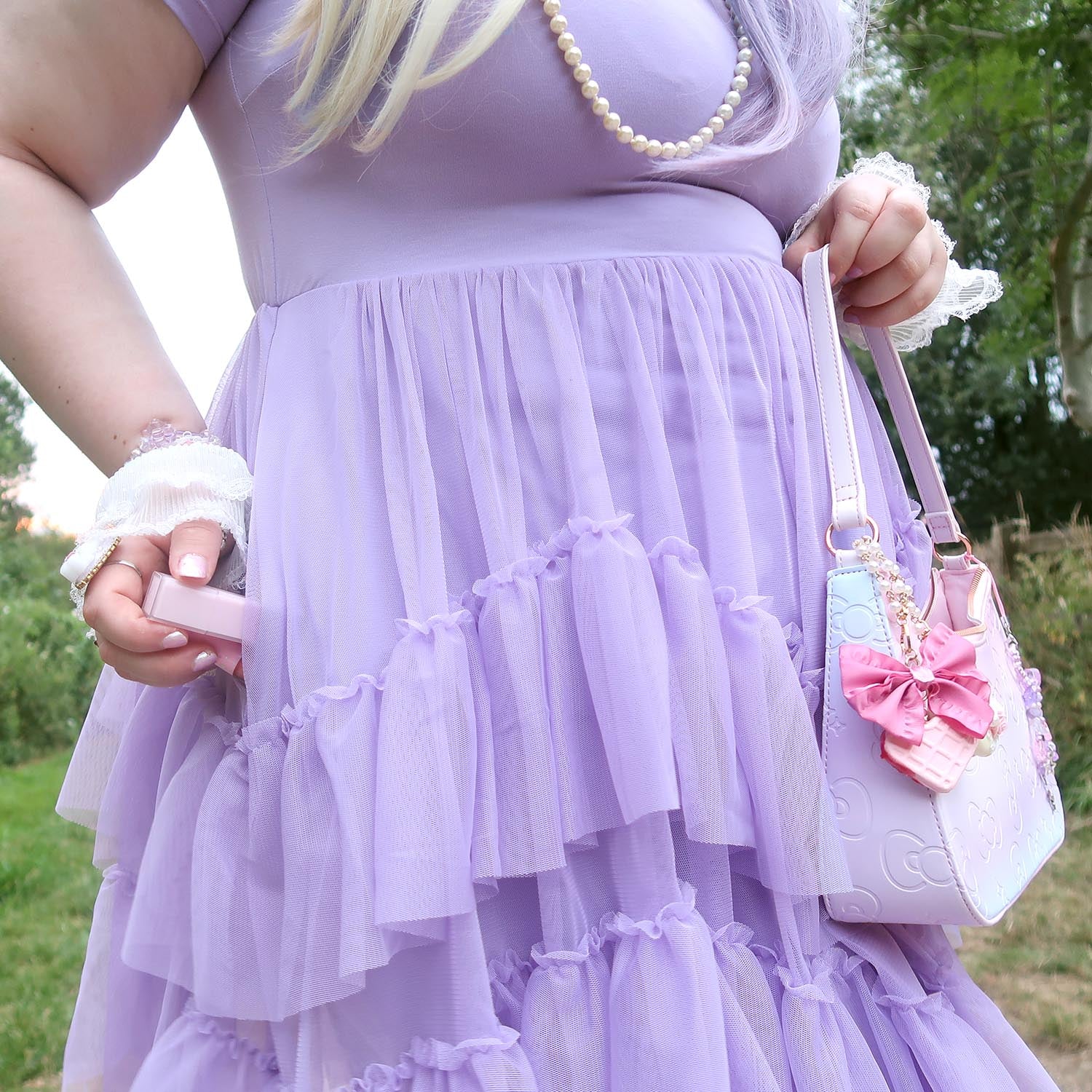 Tee Mesh Dress - Lavender Fields - Image 5