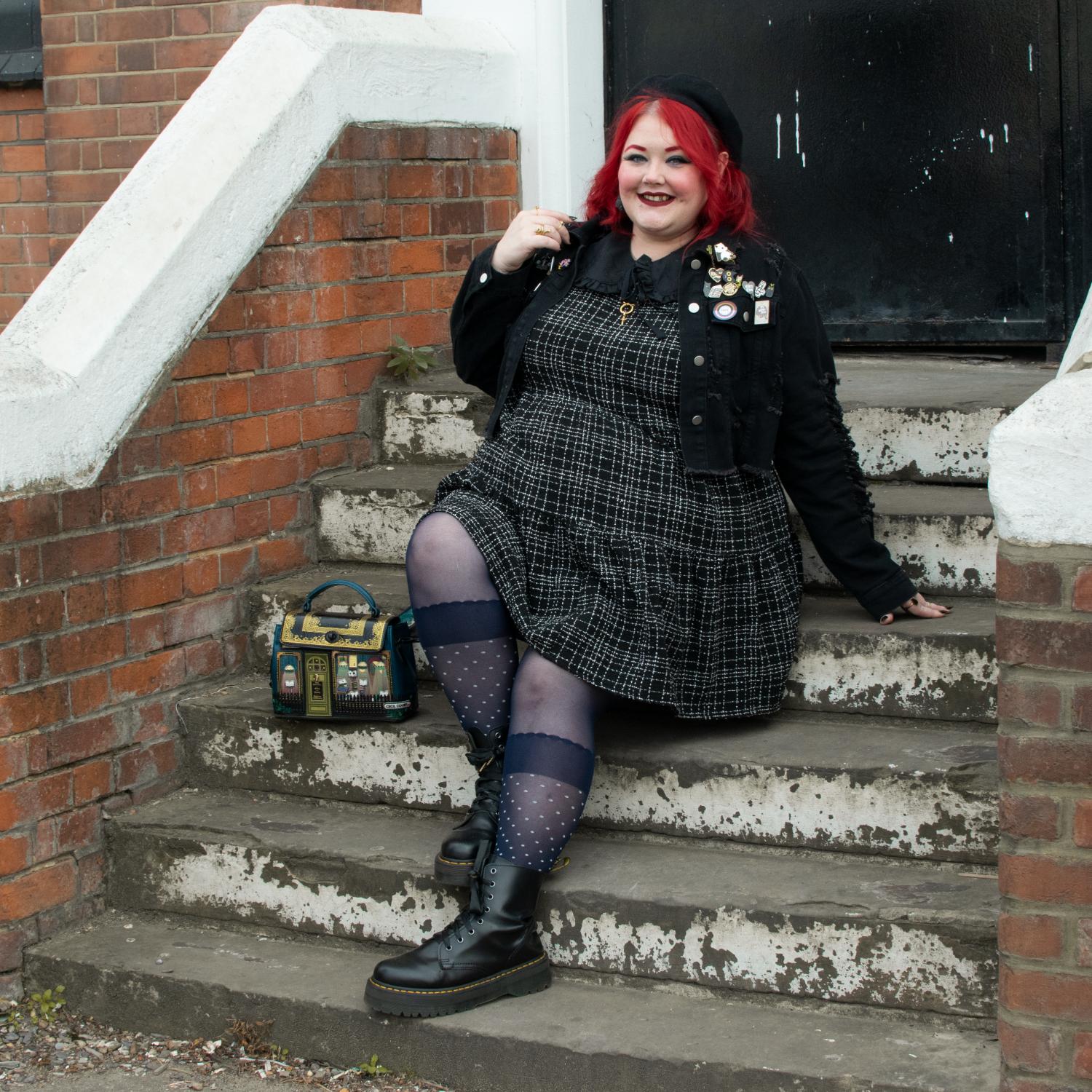Seoul Chic Faux Sock Tights - Navy - Image 11