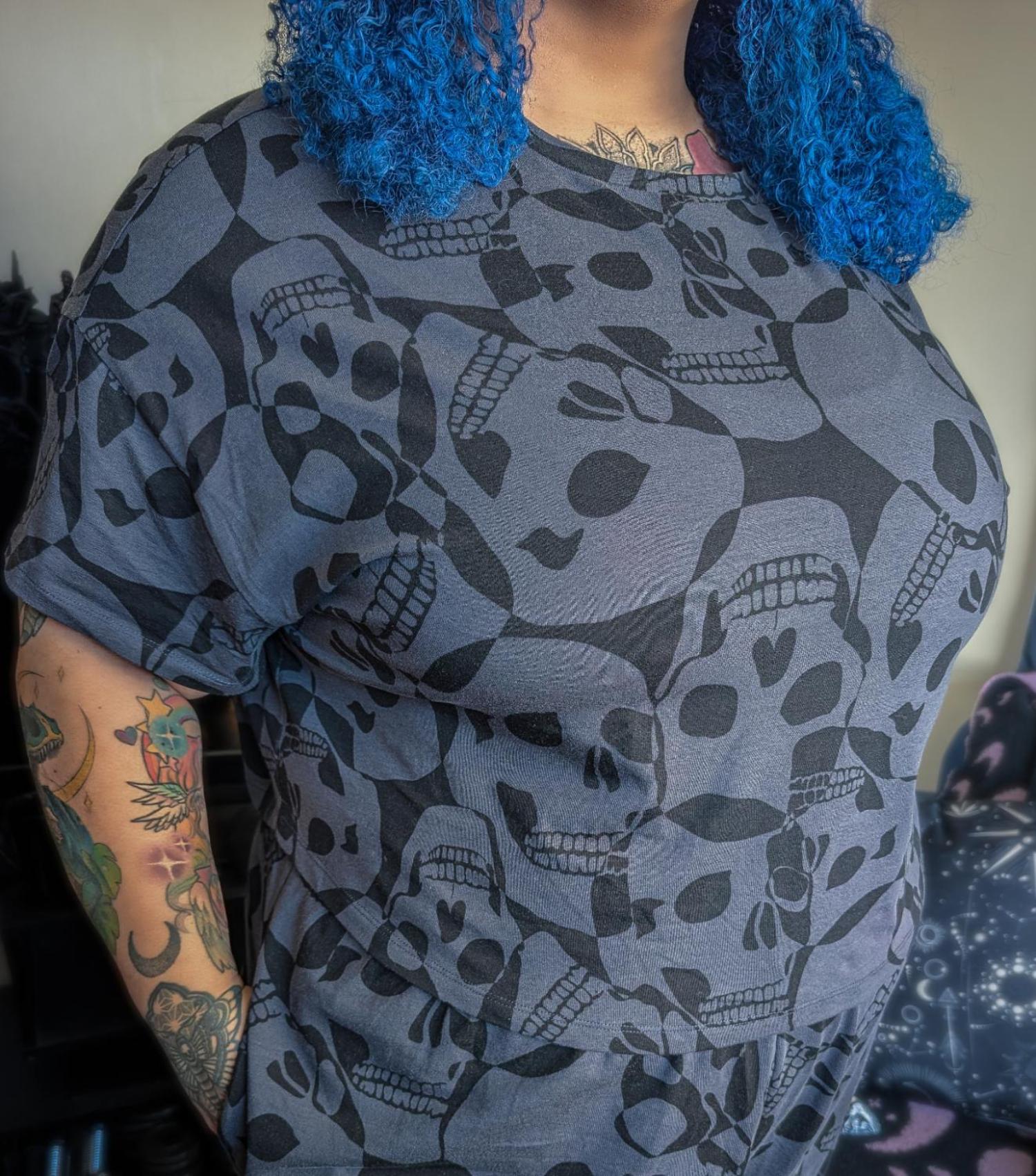 Organic Cotton PJ Boxy Tee - Catacomb - Image 7