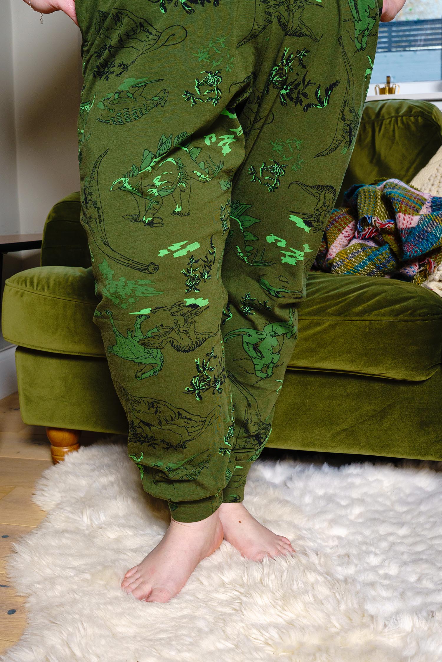 Organic Cotton PJ Bottoms - Dino - Image 2