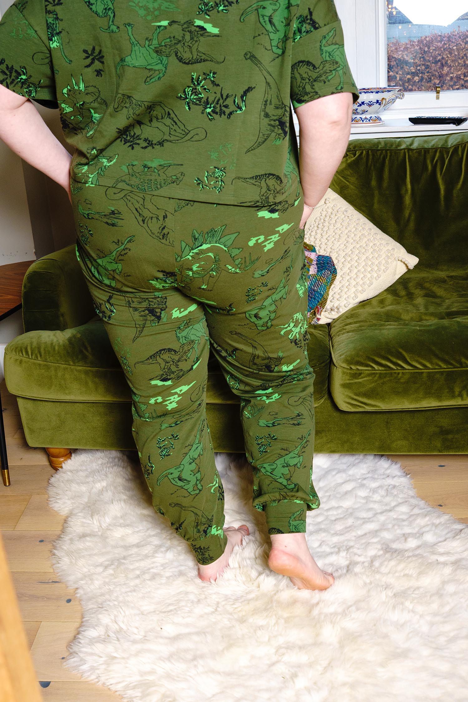 Organic Cotton PJ Bottoms - Dino - Image 8