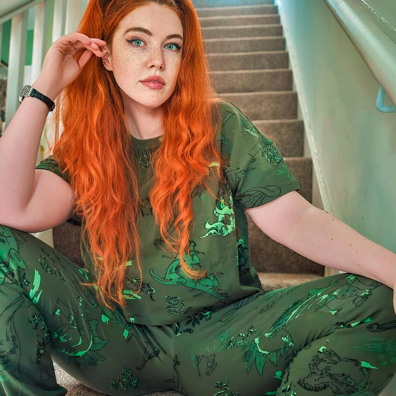 Organic Cotton Boxy Tee - Dino - Image 7