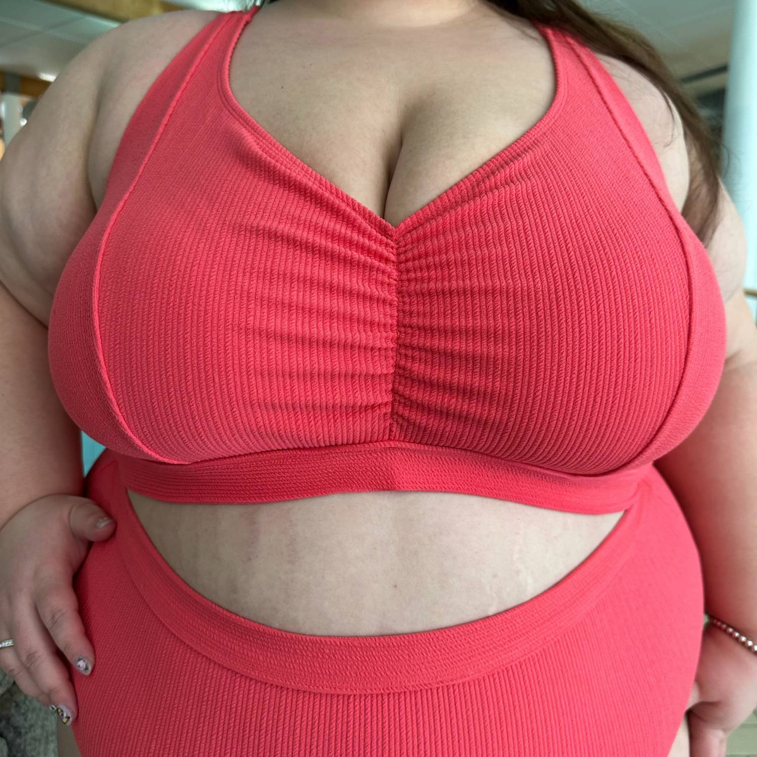 There Can Be Only One Bikini Top - Coral - Image 22