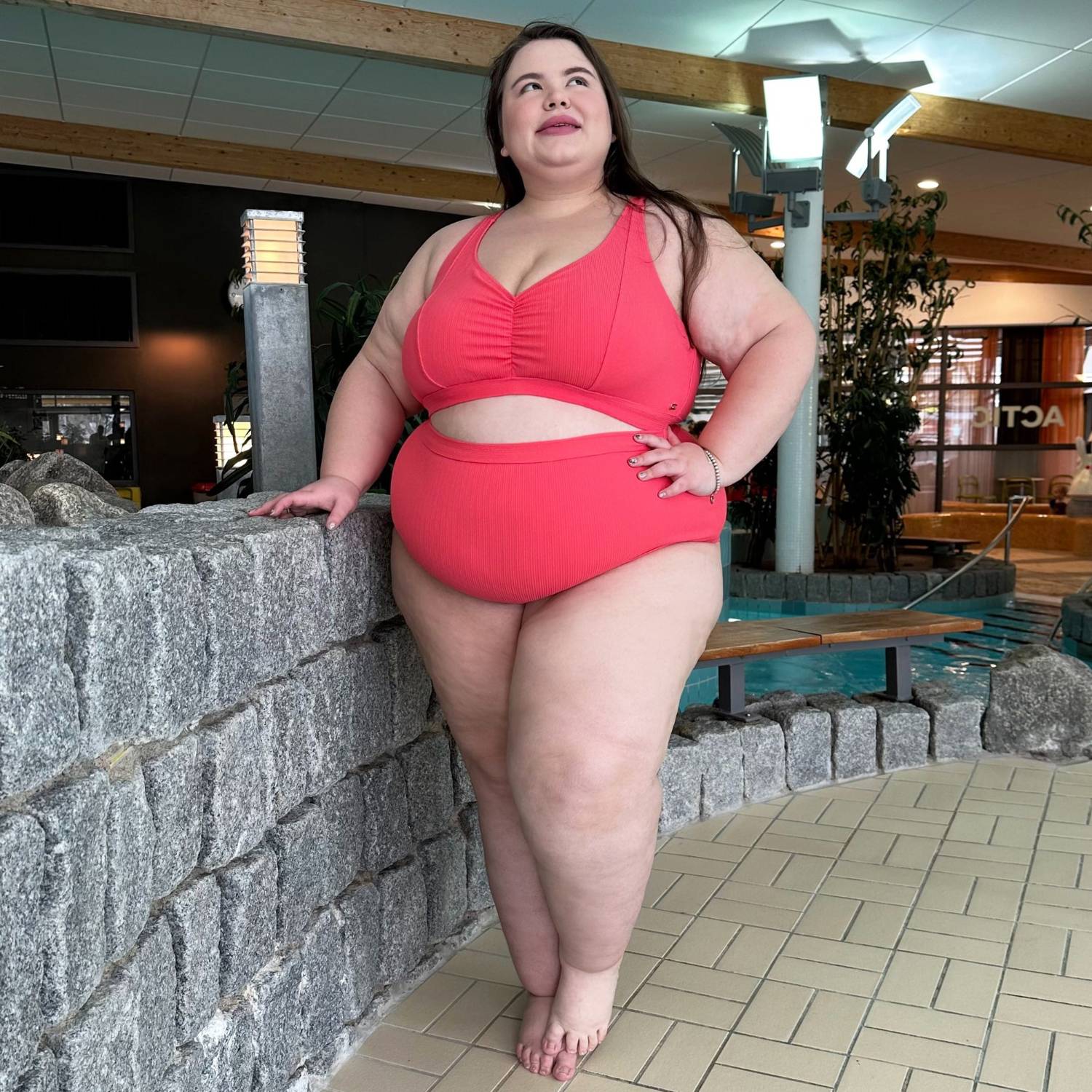 There Can Be Only One Bikini Top - Coral - Image 24