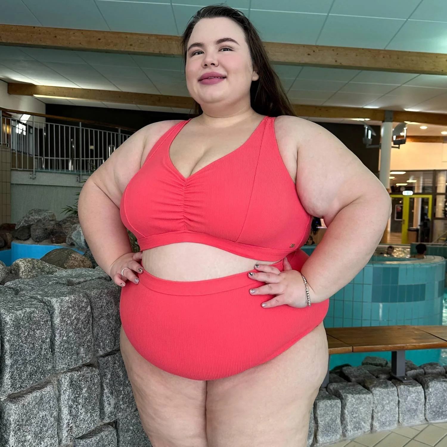 There Can Be Only One Bikini Top - Coral - Image 4
