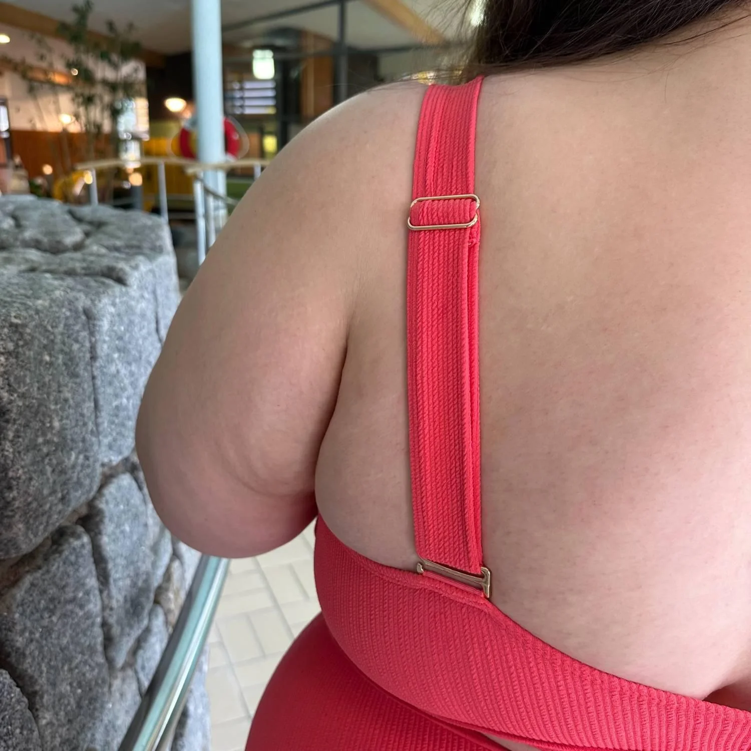 There Can Be Only One Bikini Top - Coral - Image 8