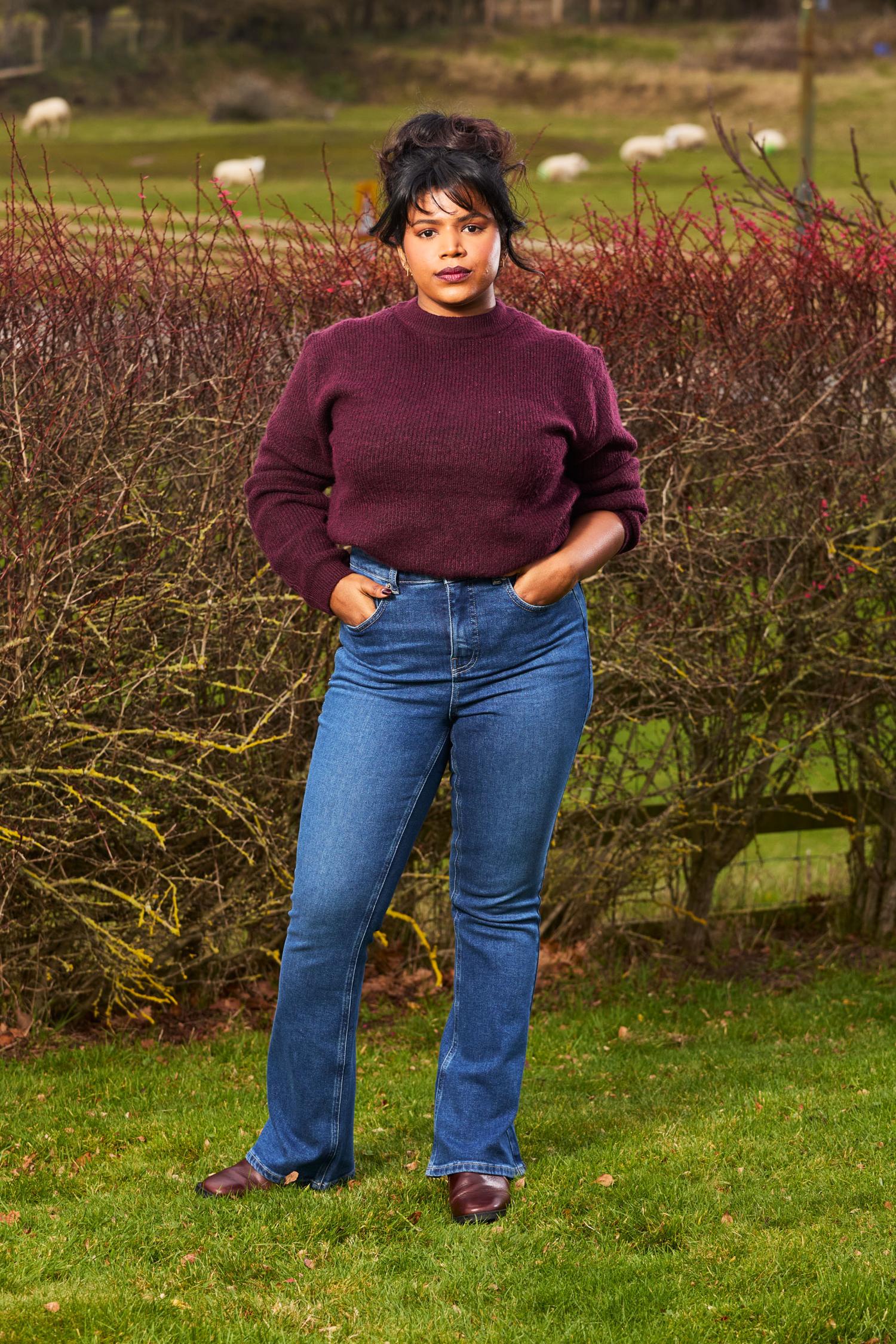 Organic Bootcut Jeans - Atlantic - Image 14
