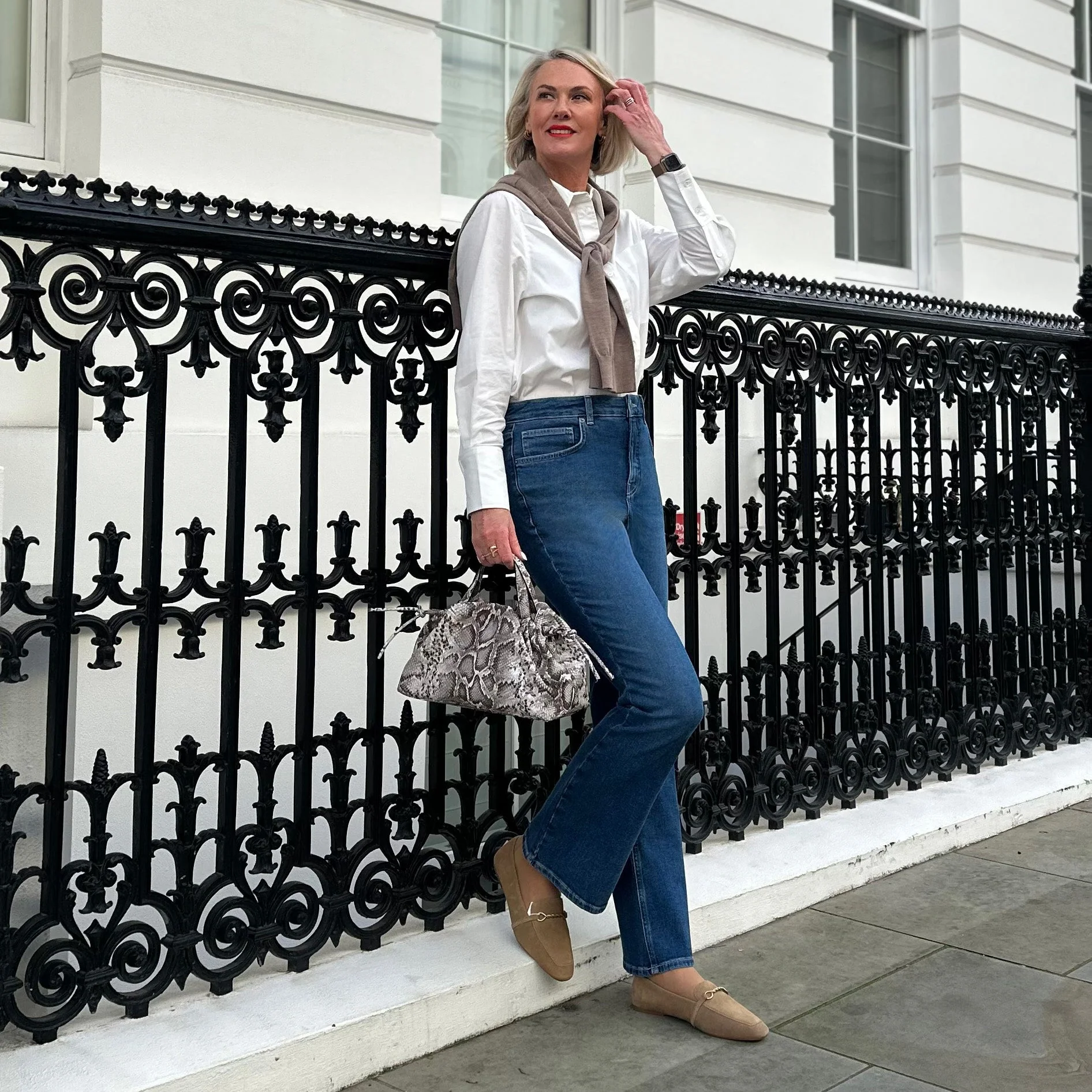Organic Bootcut Jeans - Atlantic - Image 19