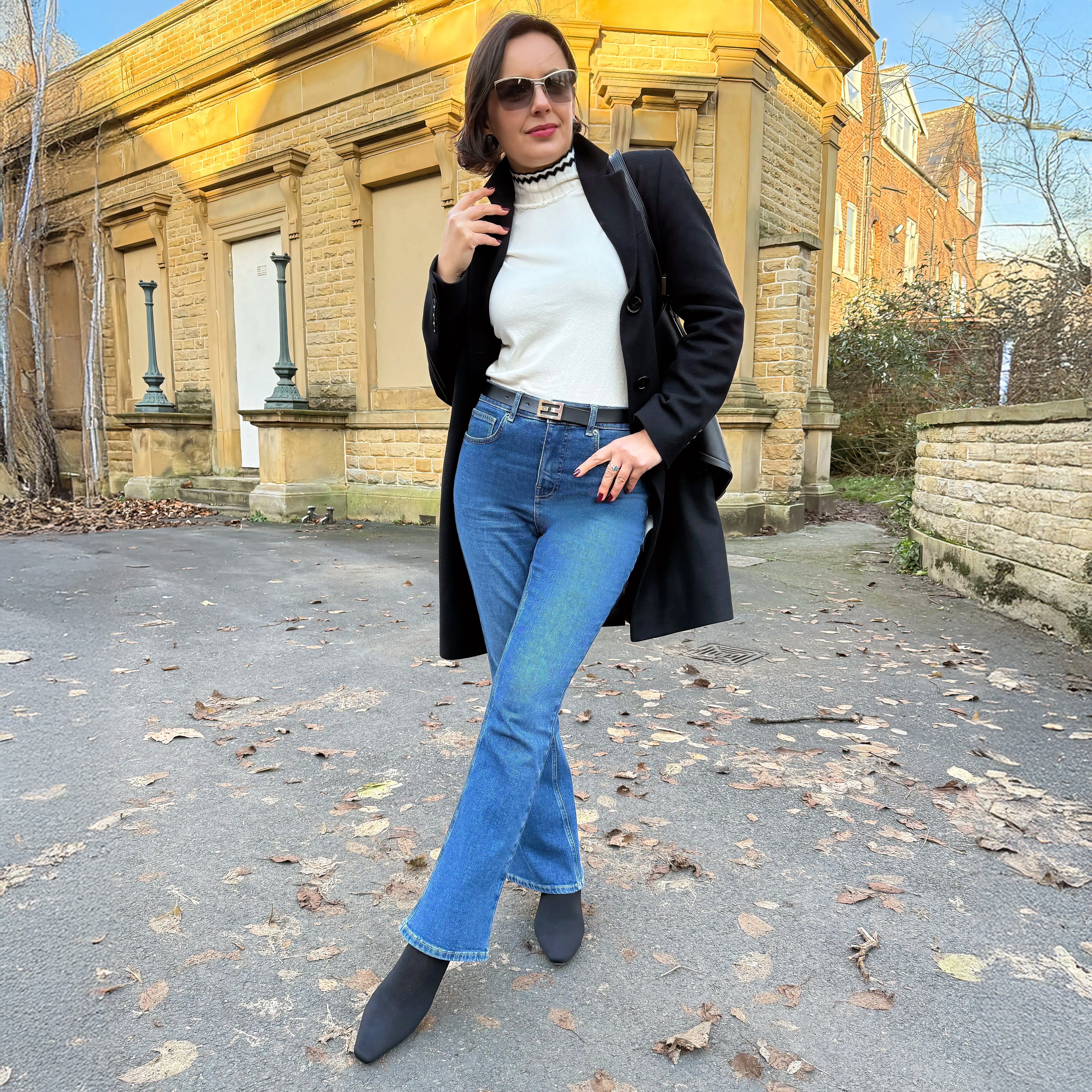 Organic Bootcut Jeans - Atlantic - Image 4