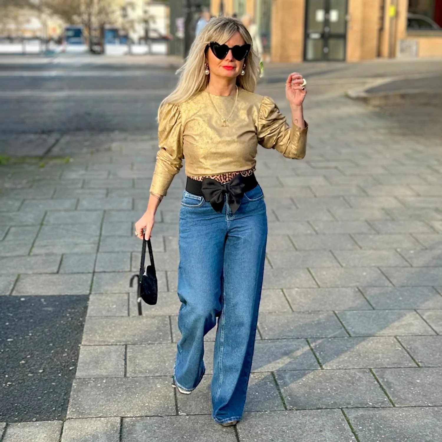 Organic Wide Leg Jeans - Atlantic - Image 12