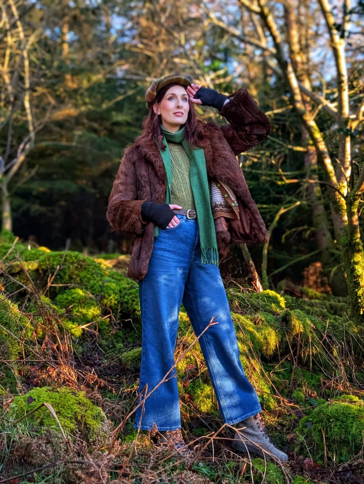 Organic Wide Leg Jeans - Atlantic - Image 16