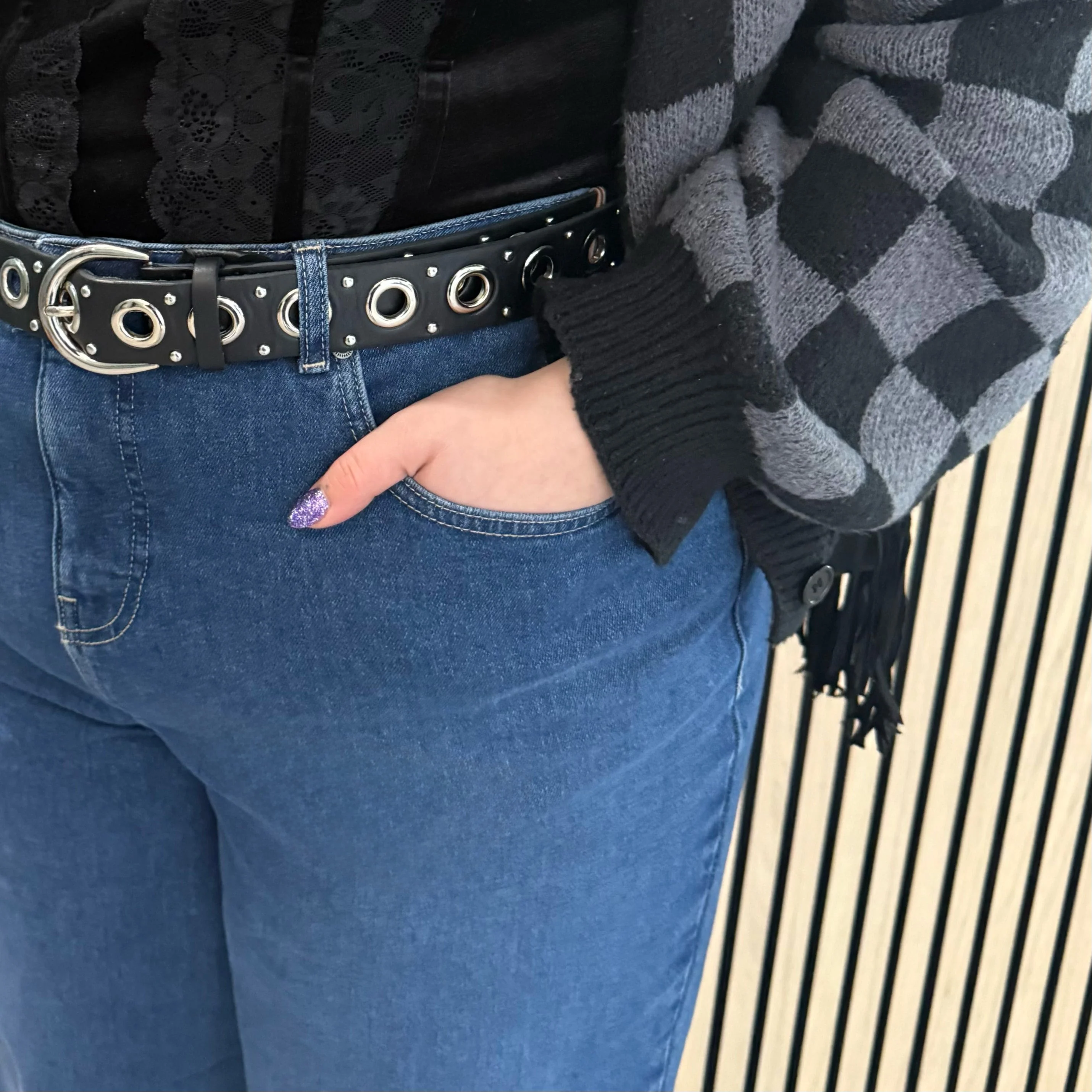 Organic Wide Leg Jeans - Atlantic - Image 20