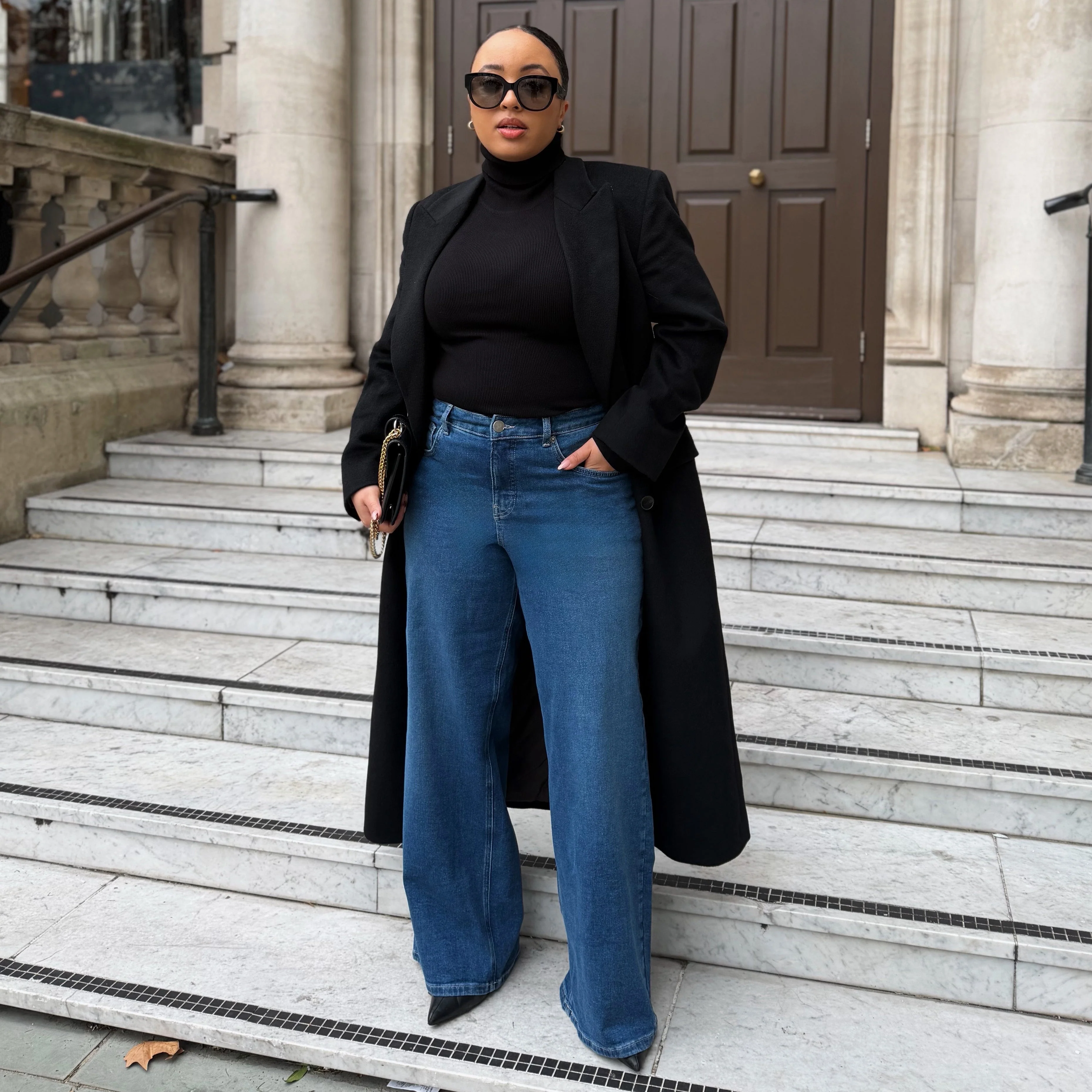 Organic Wide Leg Jeans - Atlantic - Image 21