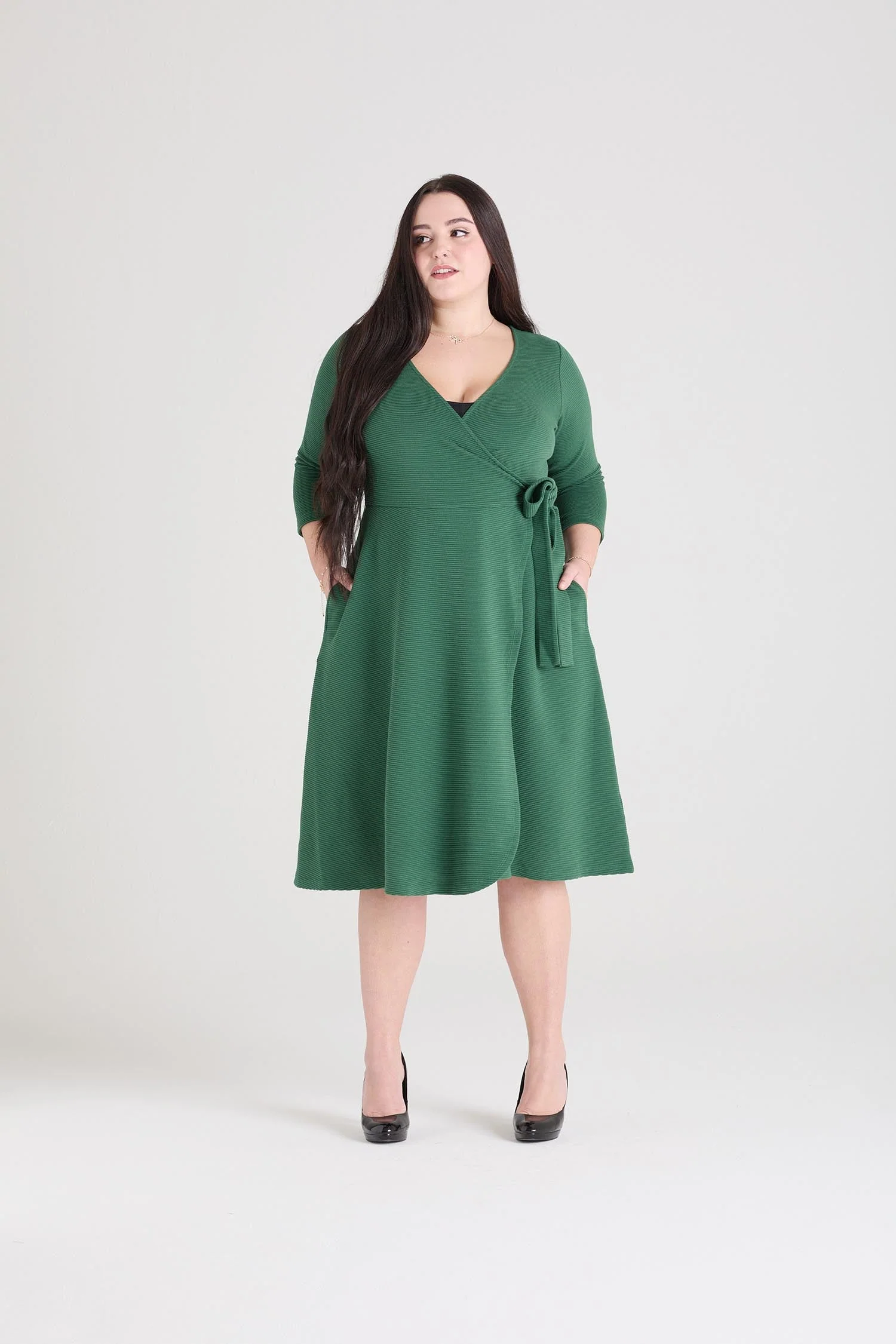 Ottoman Wrap Around Dress - Petit Pois - Image 7