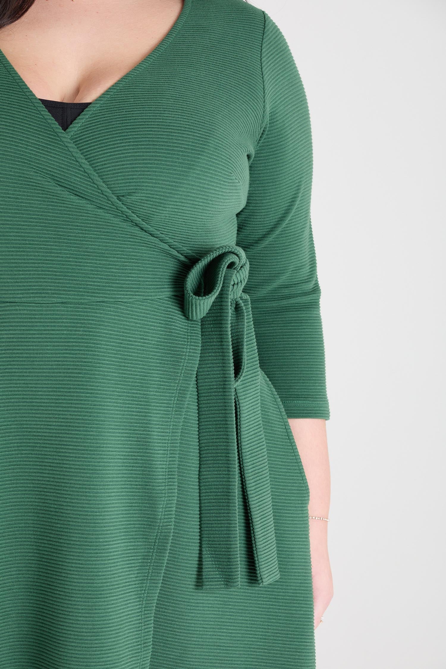 Ottoman Wrap Around Dress - Petit Pois - Image 8