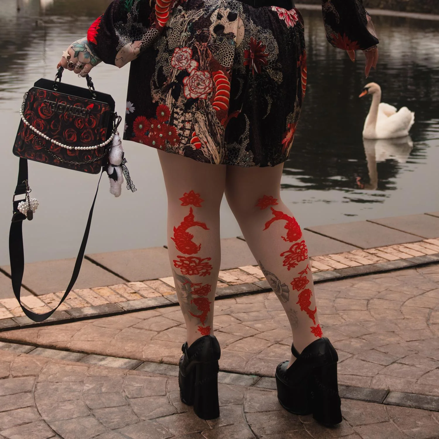 Manifest Sheer Tights - Builders Tea - Image 8