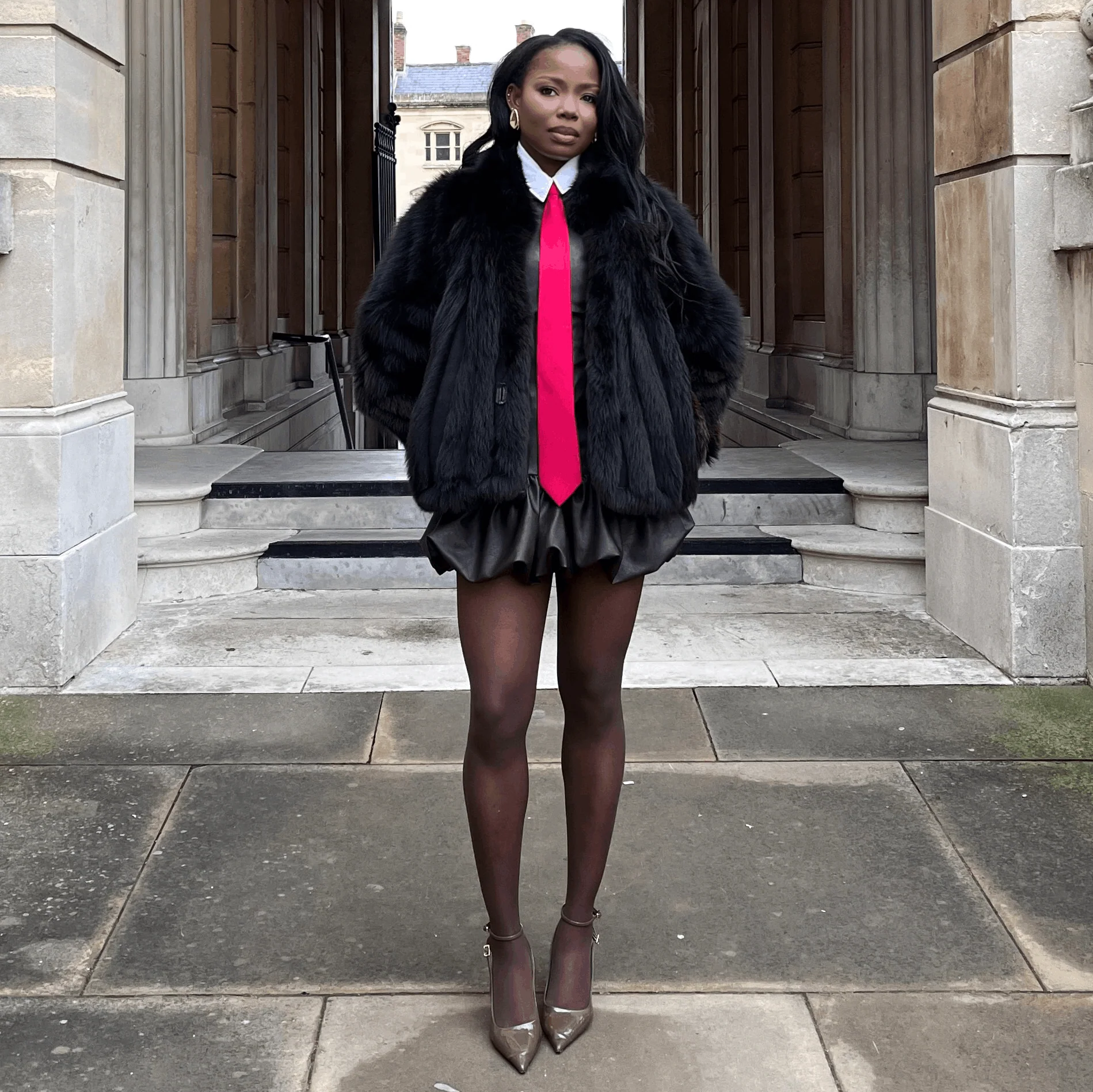 Manifest Sheer Tights - Praline - Image 3