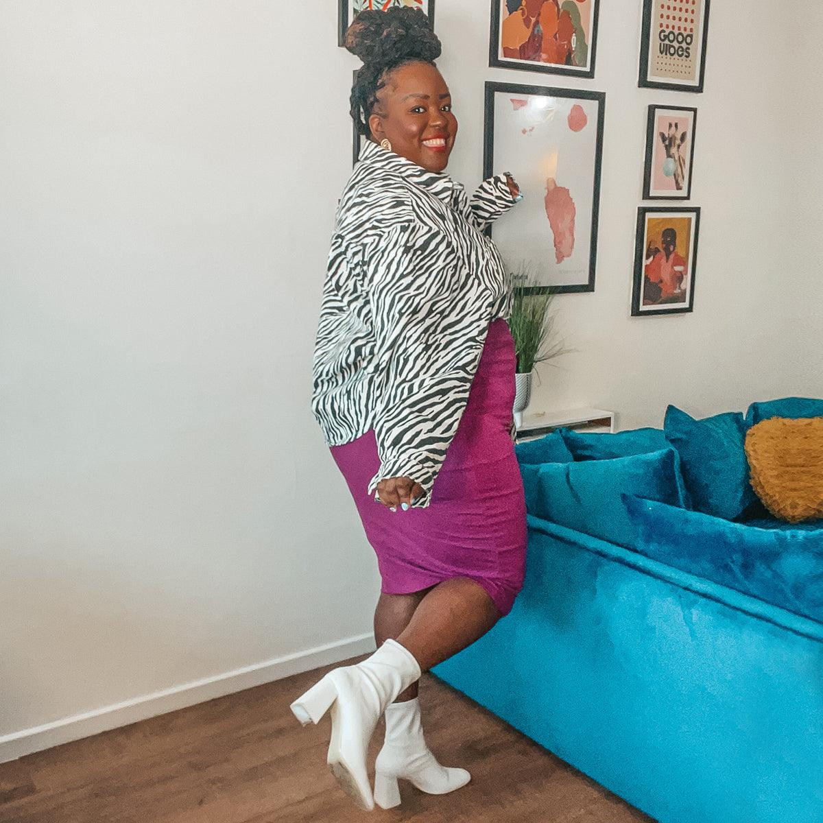 Pencil Skirt - Figgy Pudding - Image 6