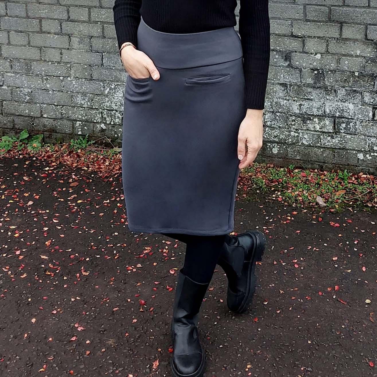 Pencil Skirt - Slate Grey - Image 15