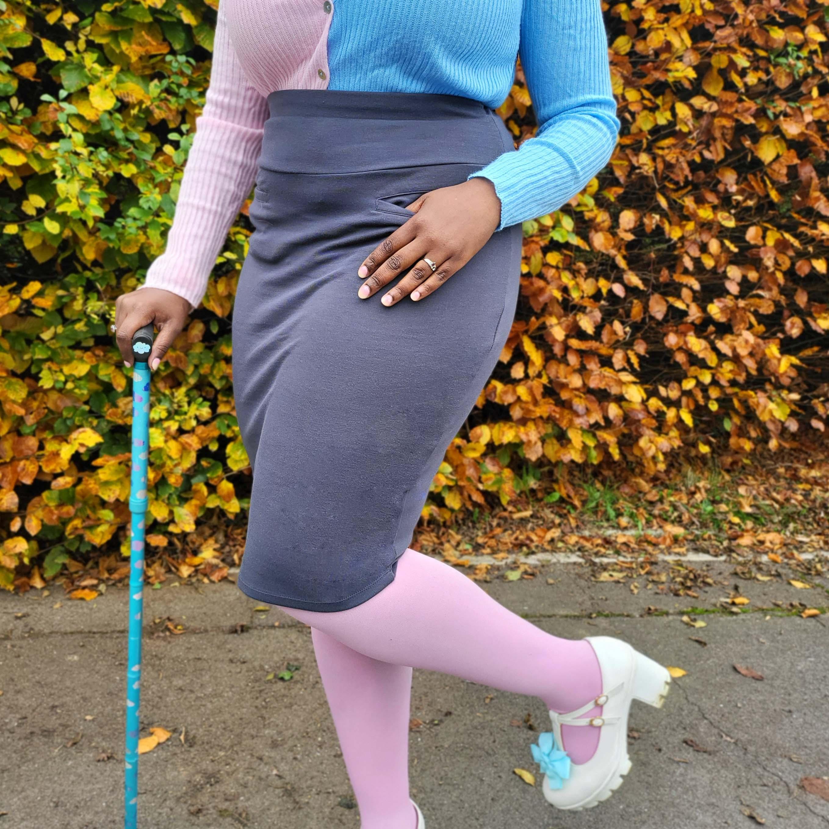 Pencil Skirt - Slate Grey - Image 4
