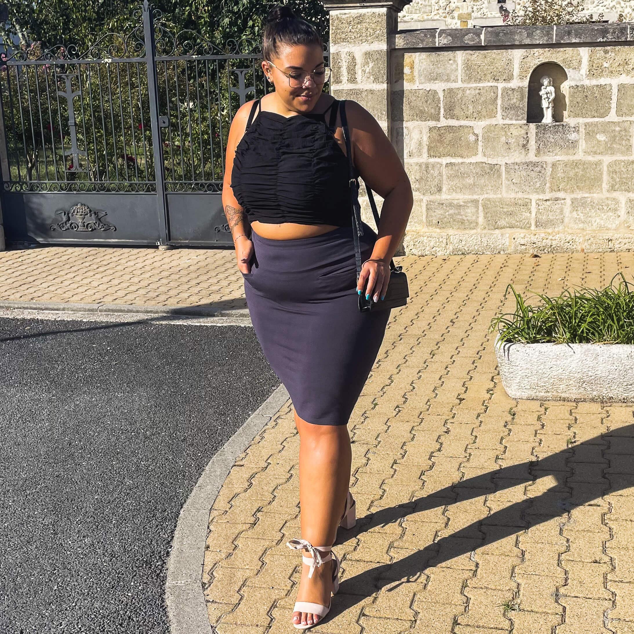 Pencil Skirt - Slate Grey - Image 9