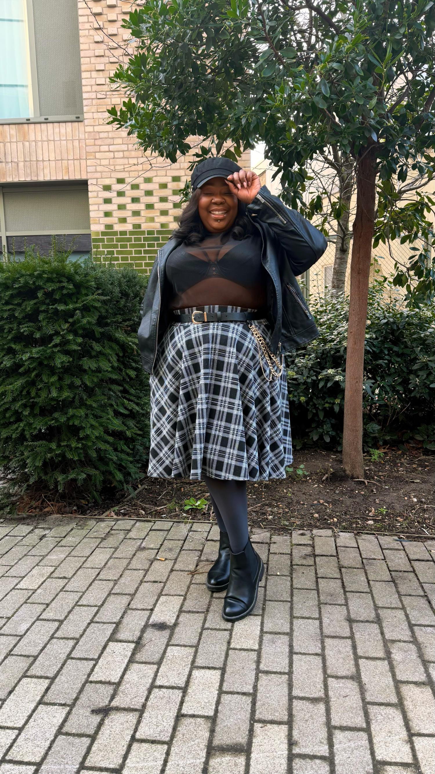 Plaid Flare Skirt - Cairn - Image 15