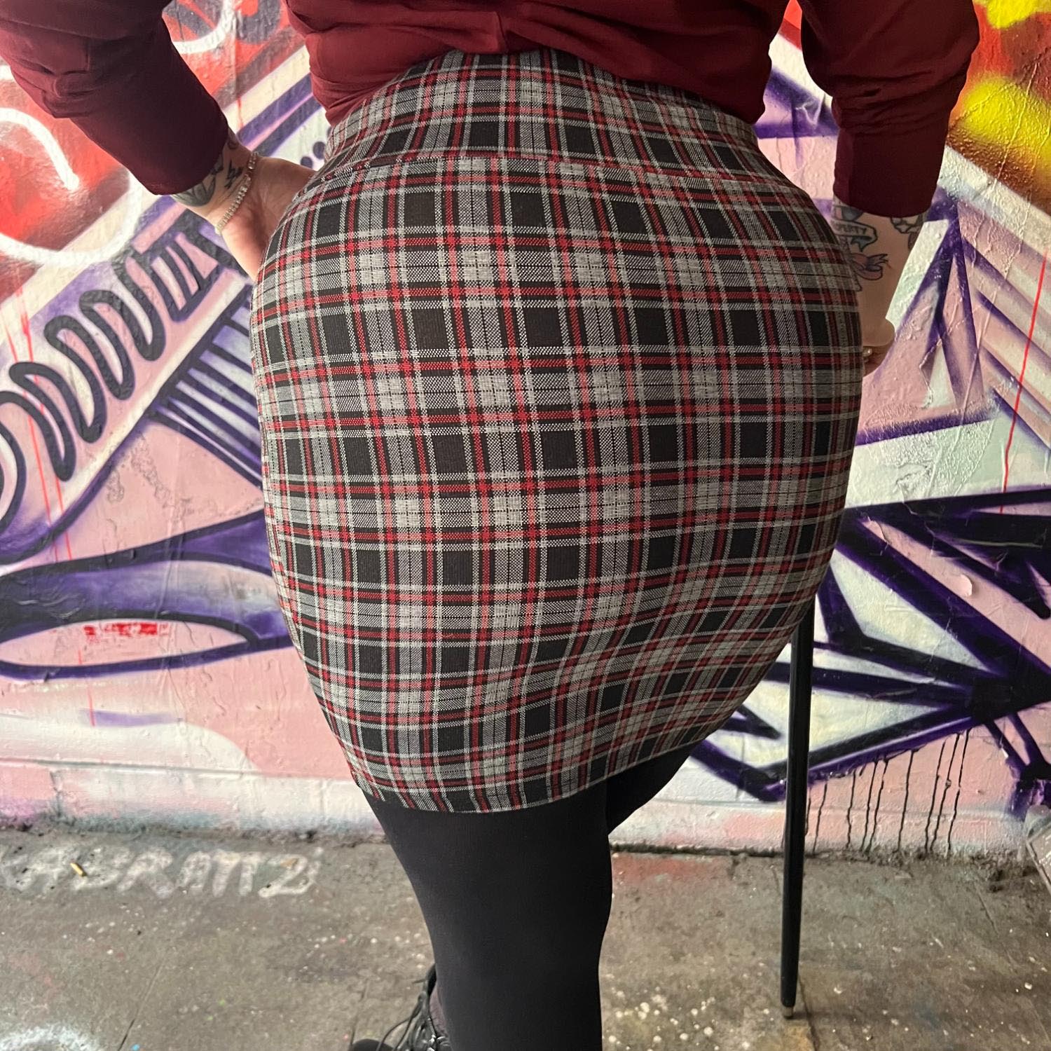Plaid Mini Skirt - Bonnie - Image 5