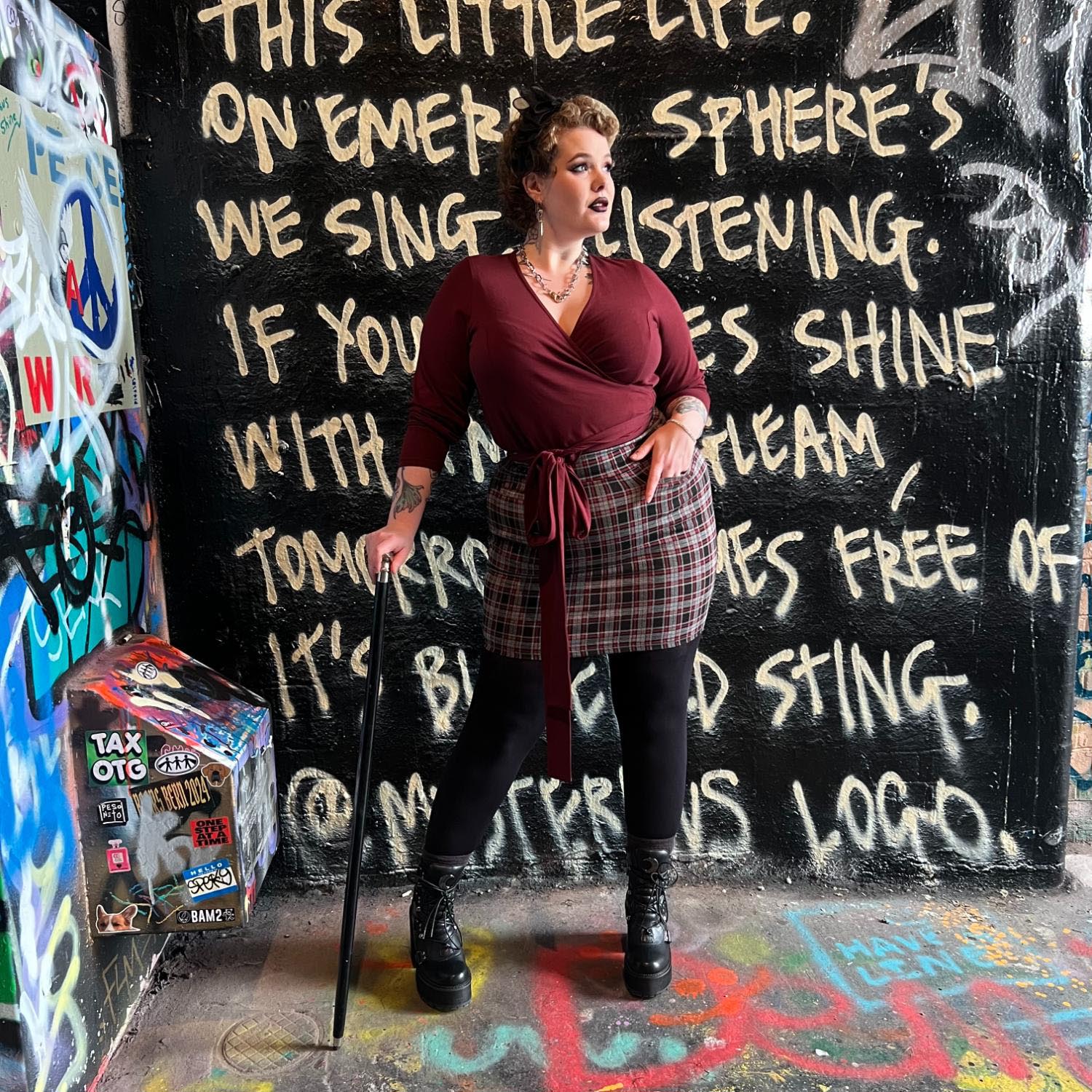 Plaid Mini Skirt - Bonnie - Image 7