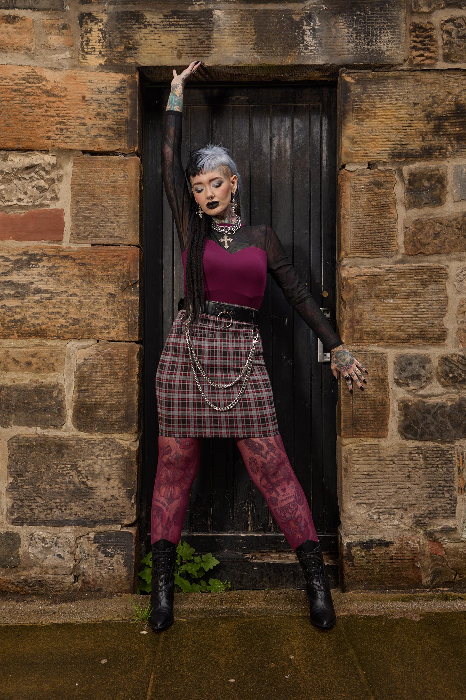 Plaid Mini Skirt - Bonnie - Image 8