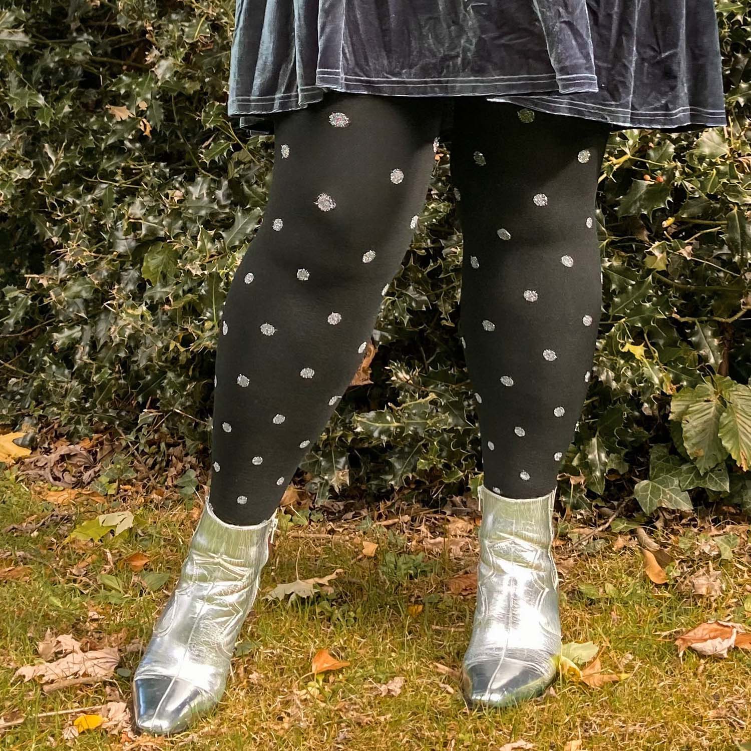 80 Denier Opaque Tights - Polka Bear - Image 4