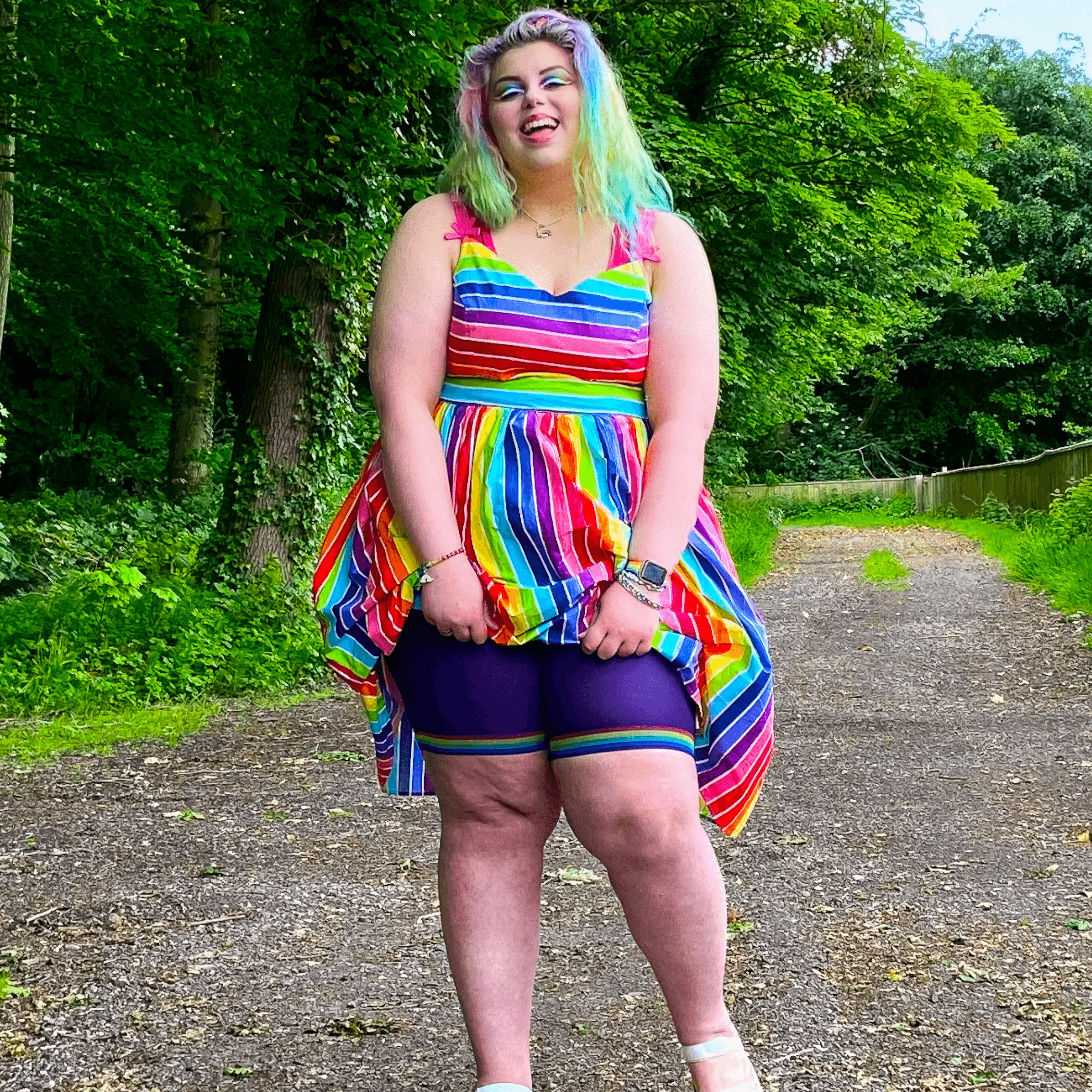 Stay Cool Chub Rub Shorts - Pride - Human Nature - Image 3
