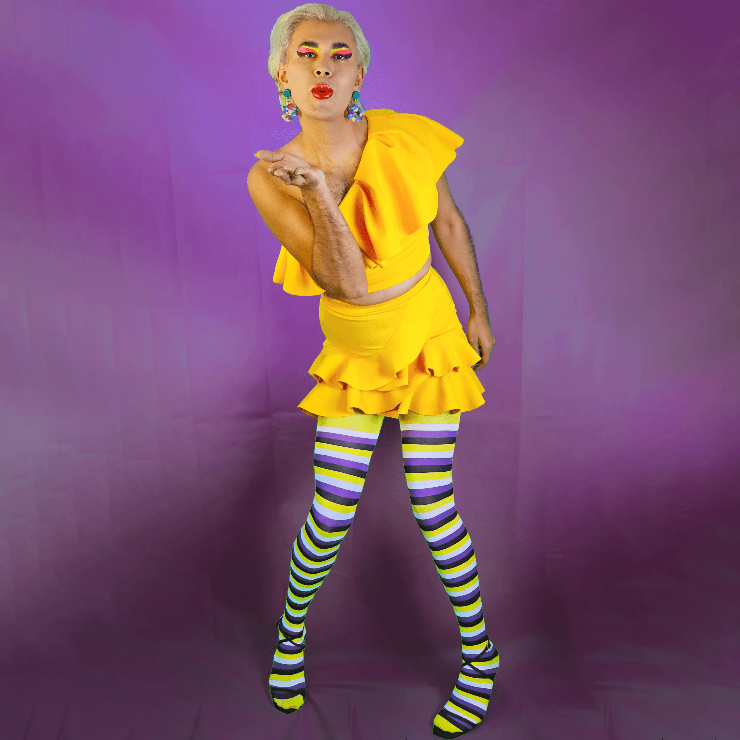 Pride Striped Tights - Elliot - Image 3