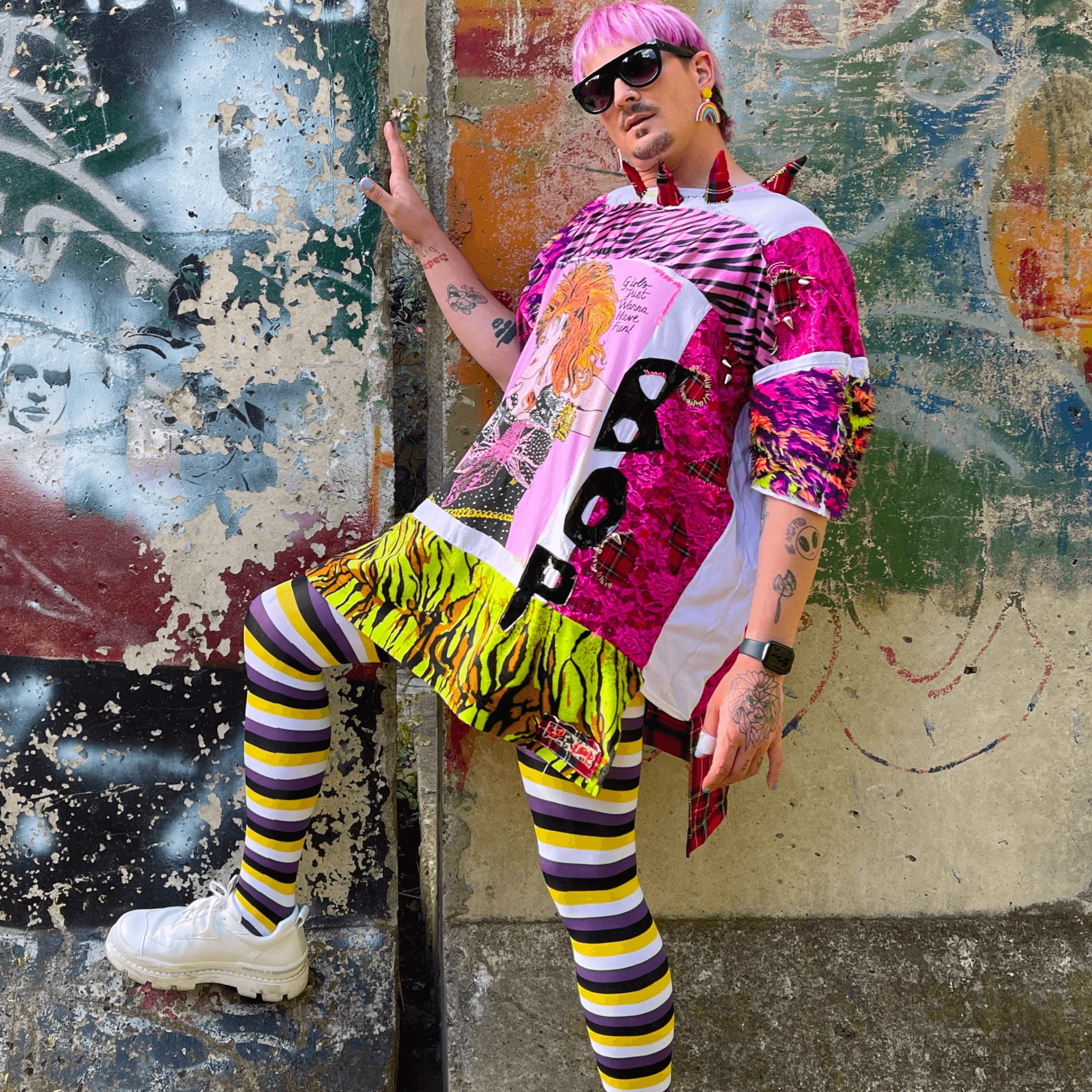 Pride Striped Tights - Elliot - Image 5