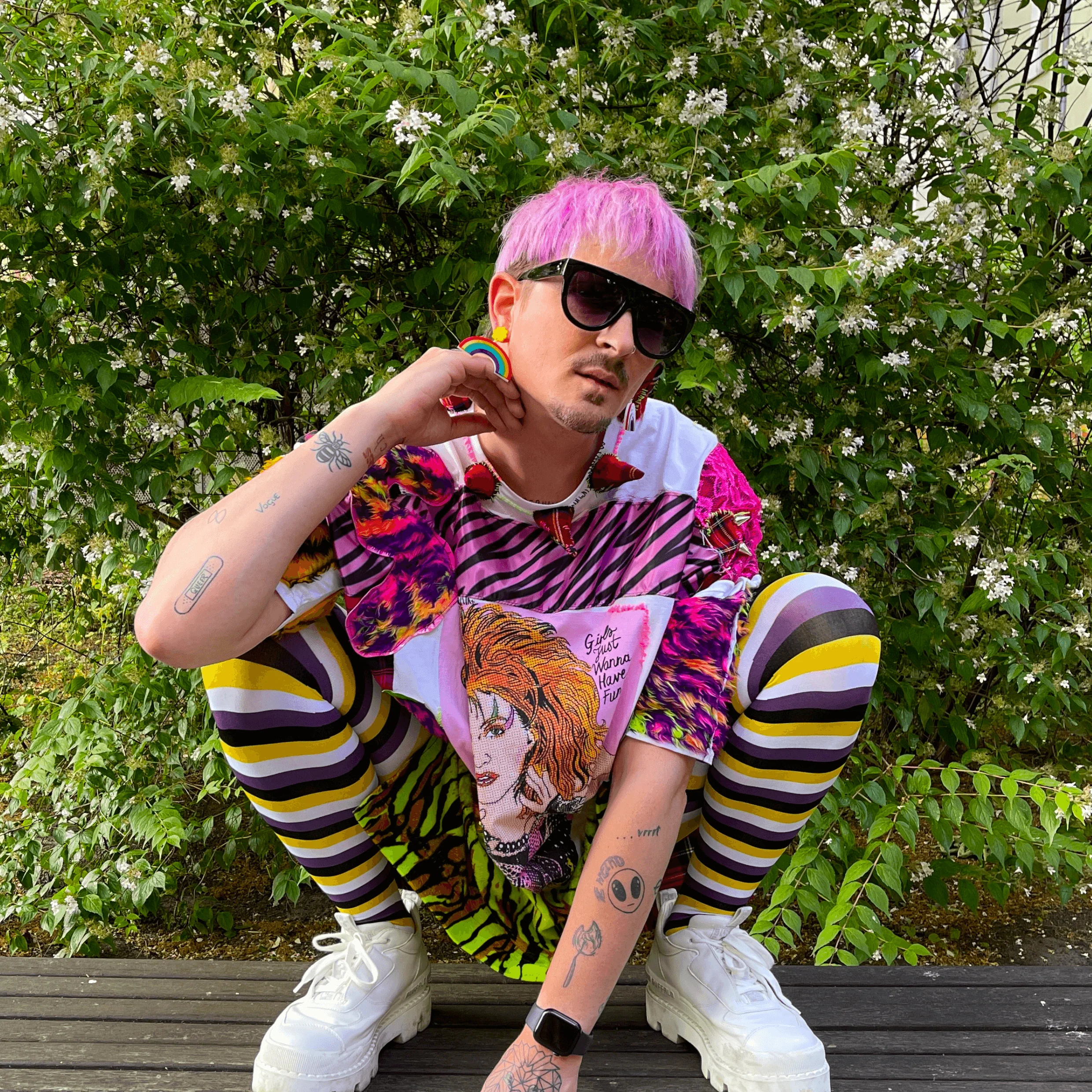 Pride Striped Tights - Elliot - Image 7