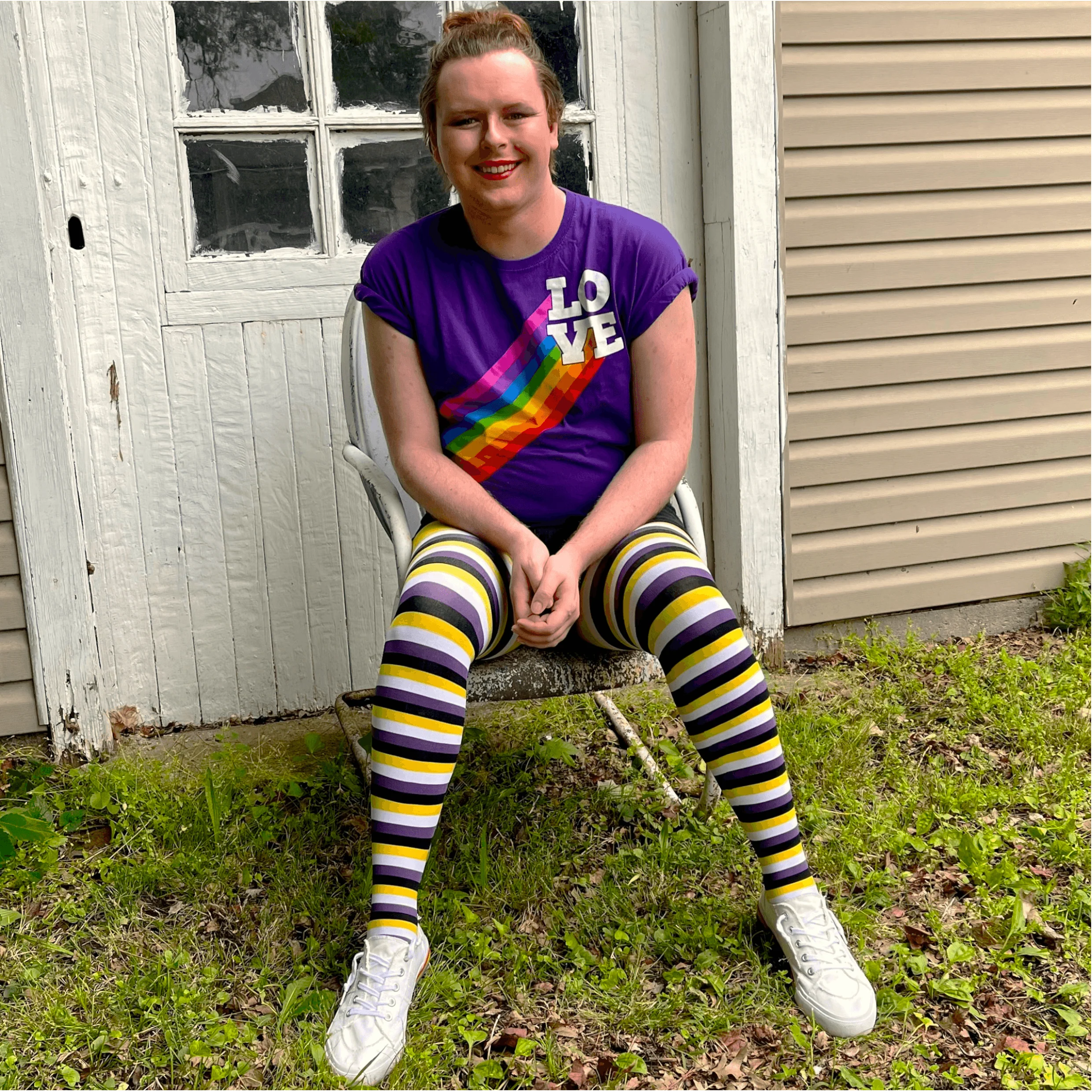 Pride Striped Tights - Elliot - Image 8