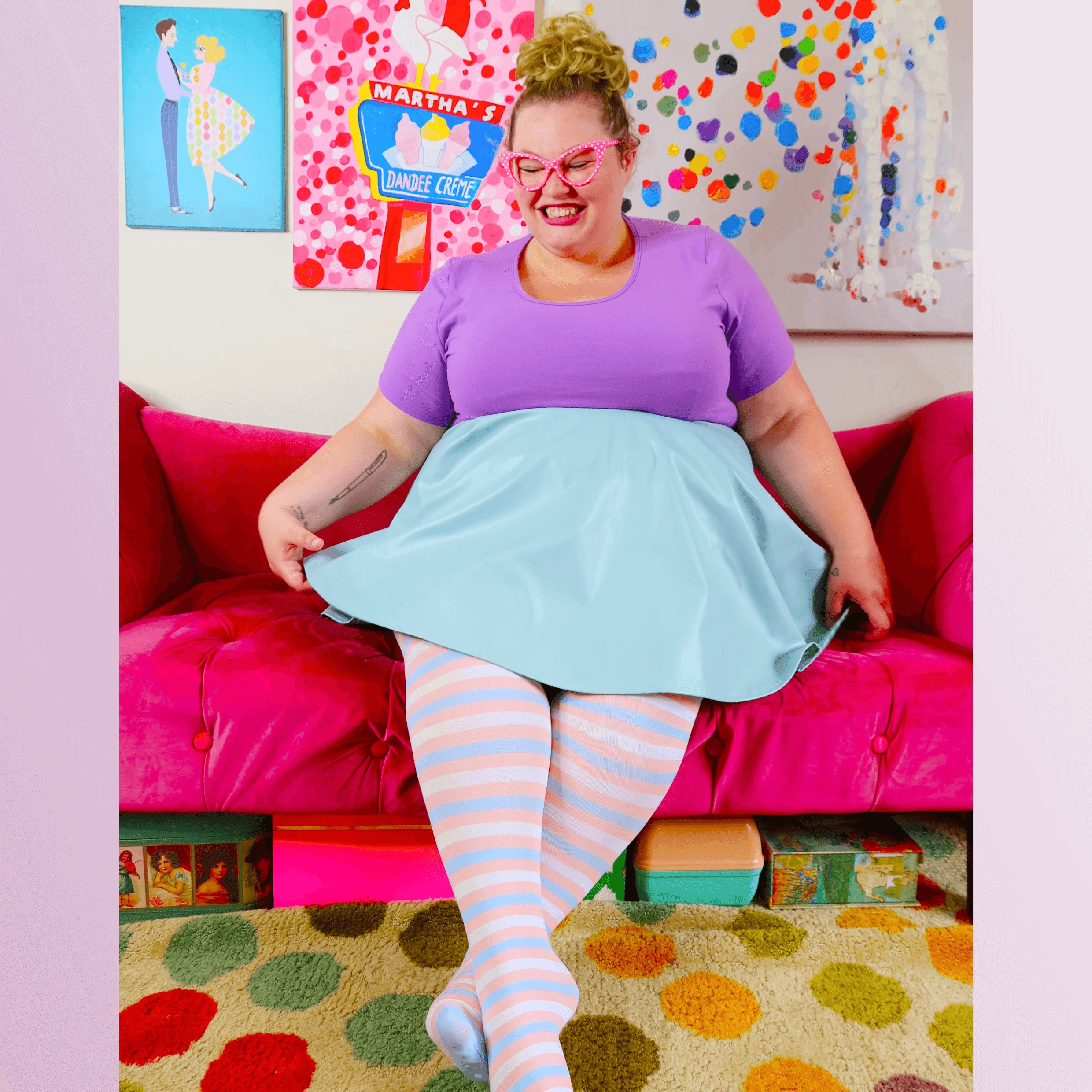 Pride Striped Tights - Laverne - Image 14