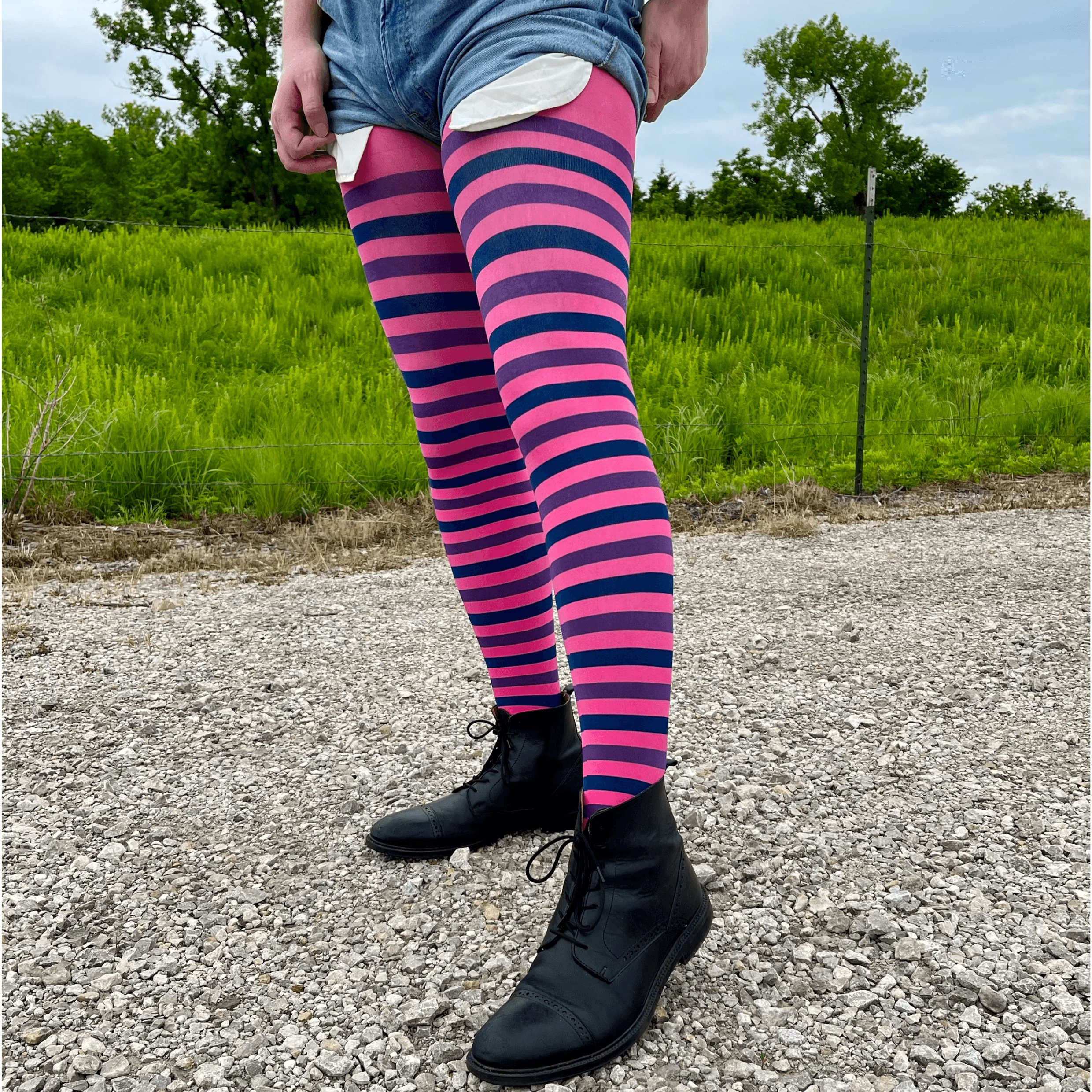Pride Striped Tights - Lili - Image 10