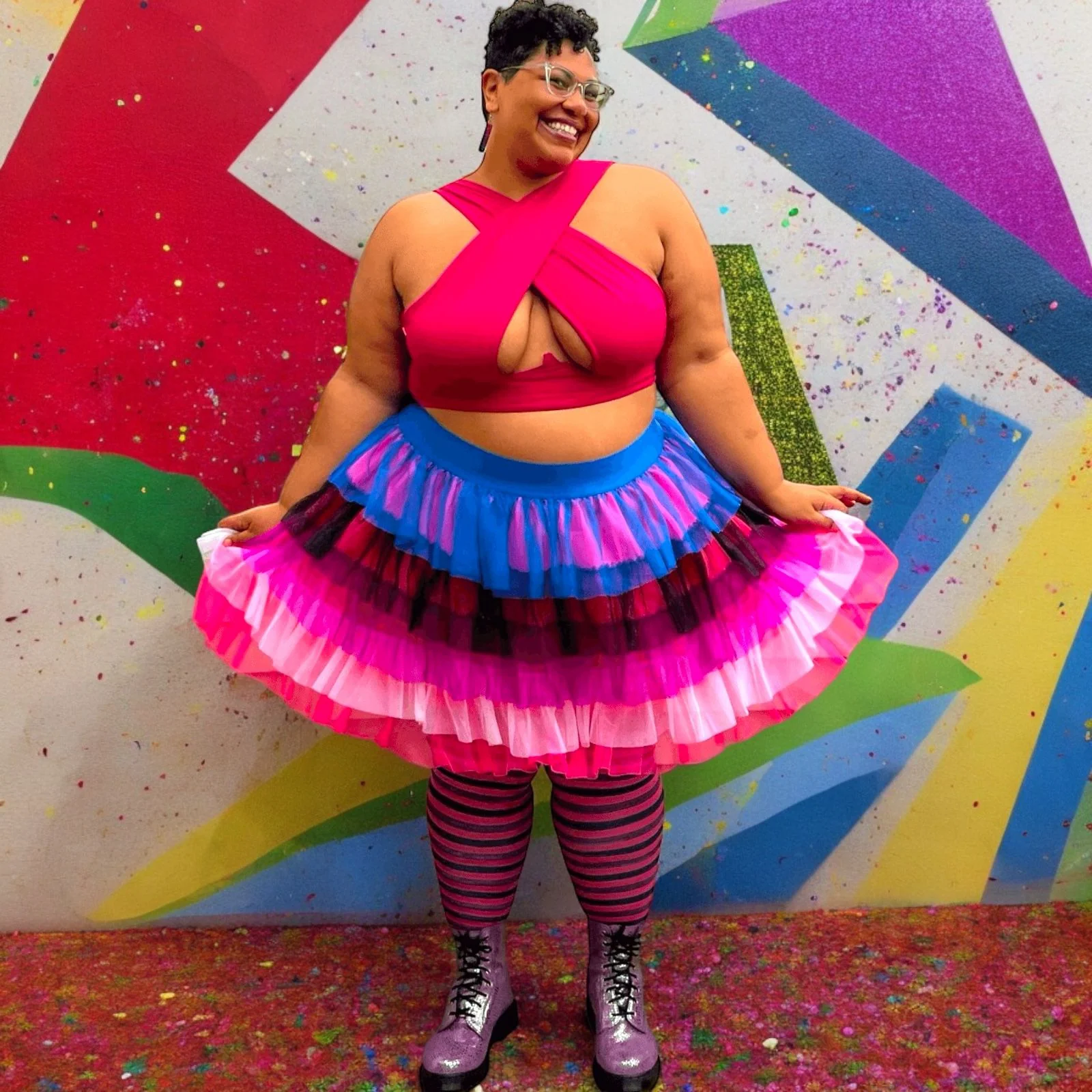 Pride Striped Tights - Lili - Image 2