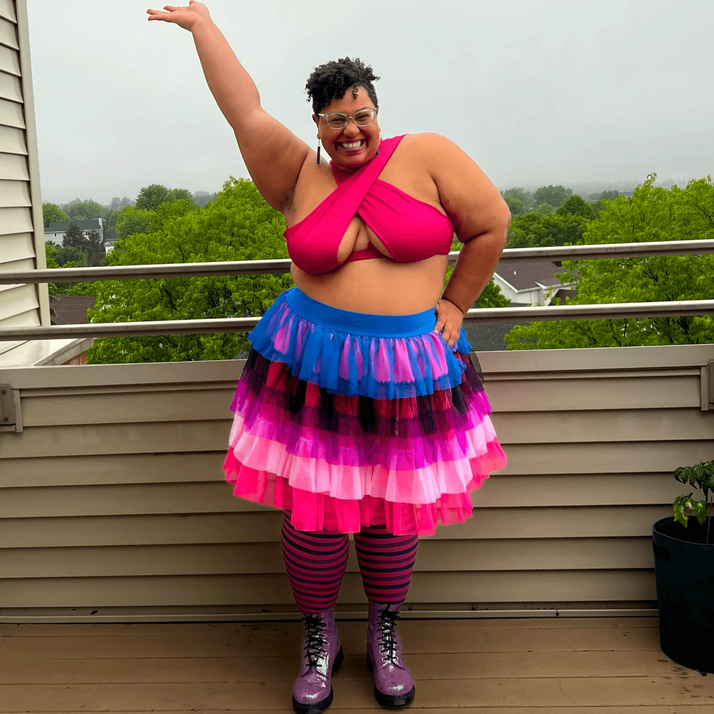 Pride Striped Tights - Lili - Image 4