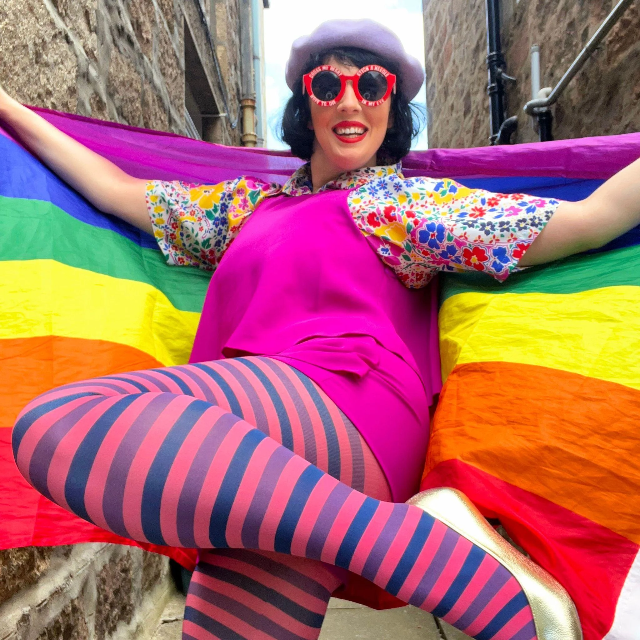 Pride Striped Tights - Lili - Image 9