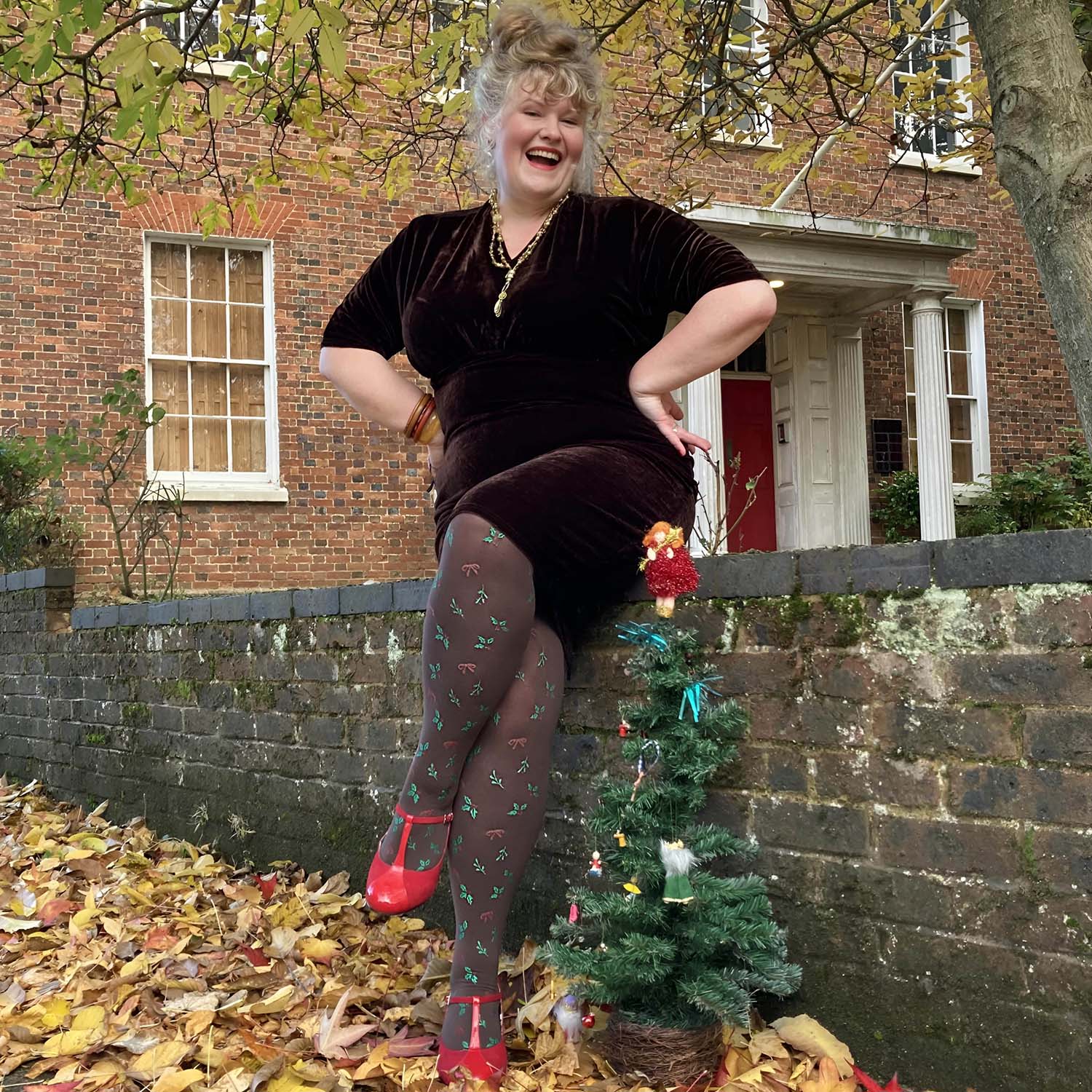 Pattern Tights - Pucker Up - Harmonious - Image 2