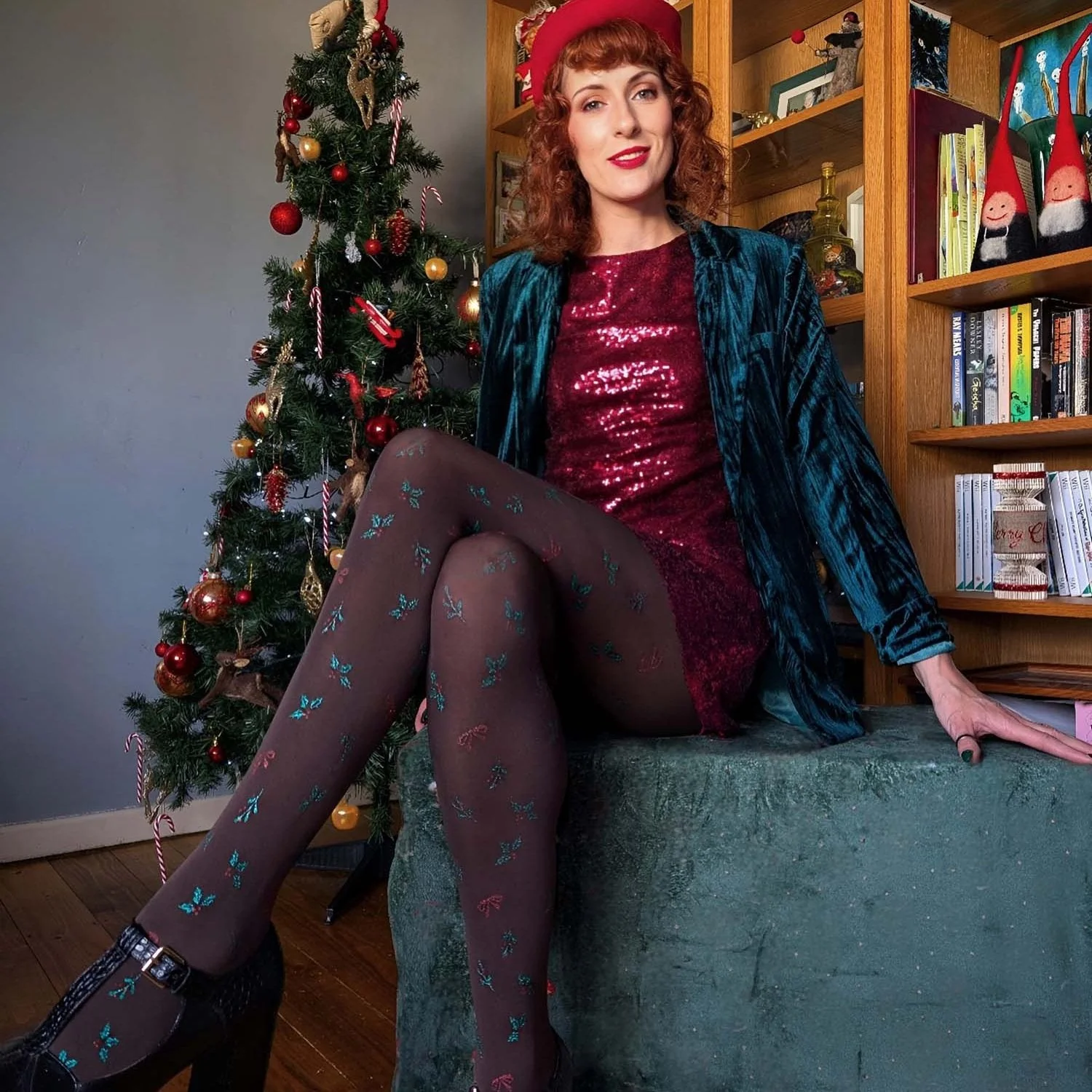Pattern Tights - Pucker Up - Harmonious - Image 3