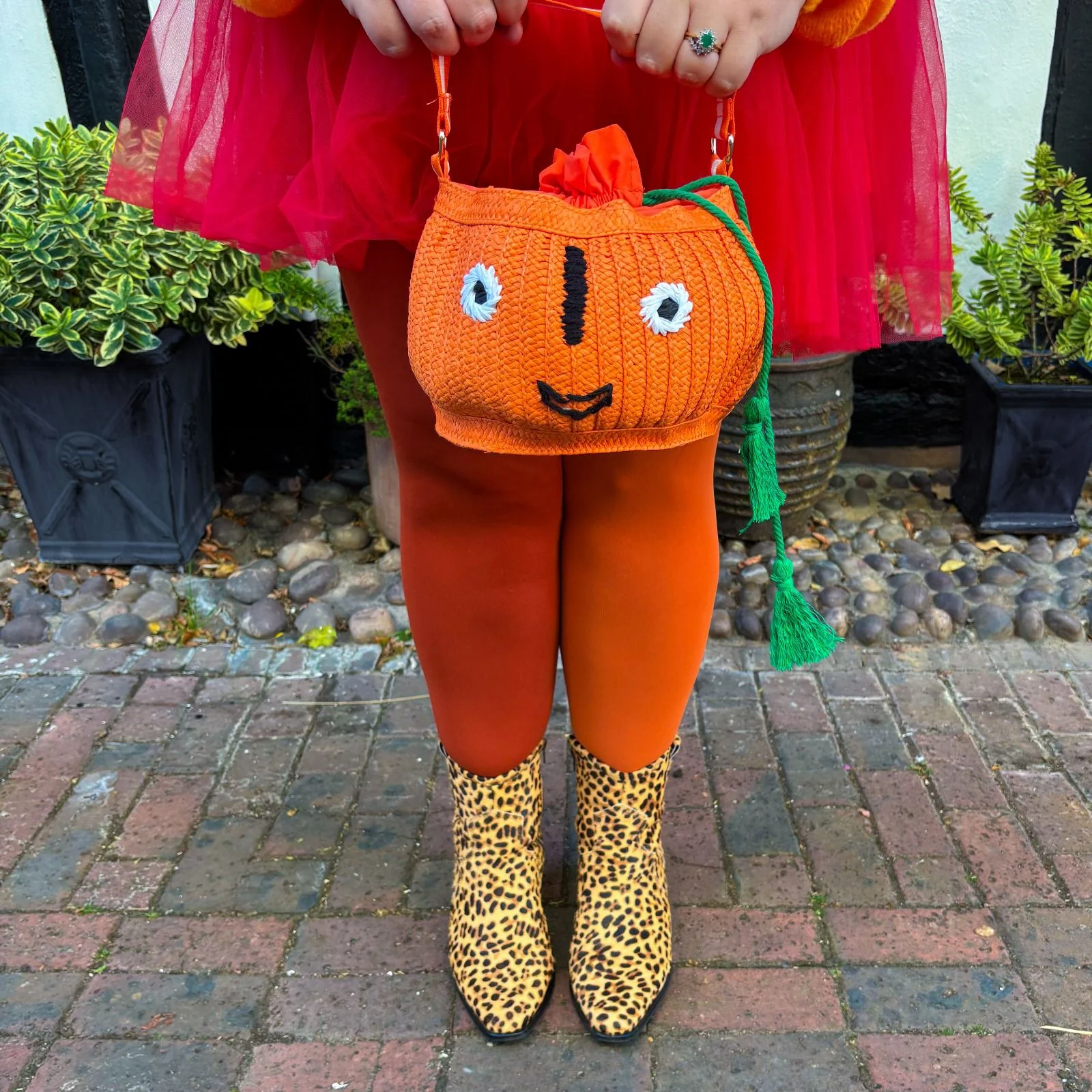80 Denier Duo Tights - Pumpkin Pie - Image 10