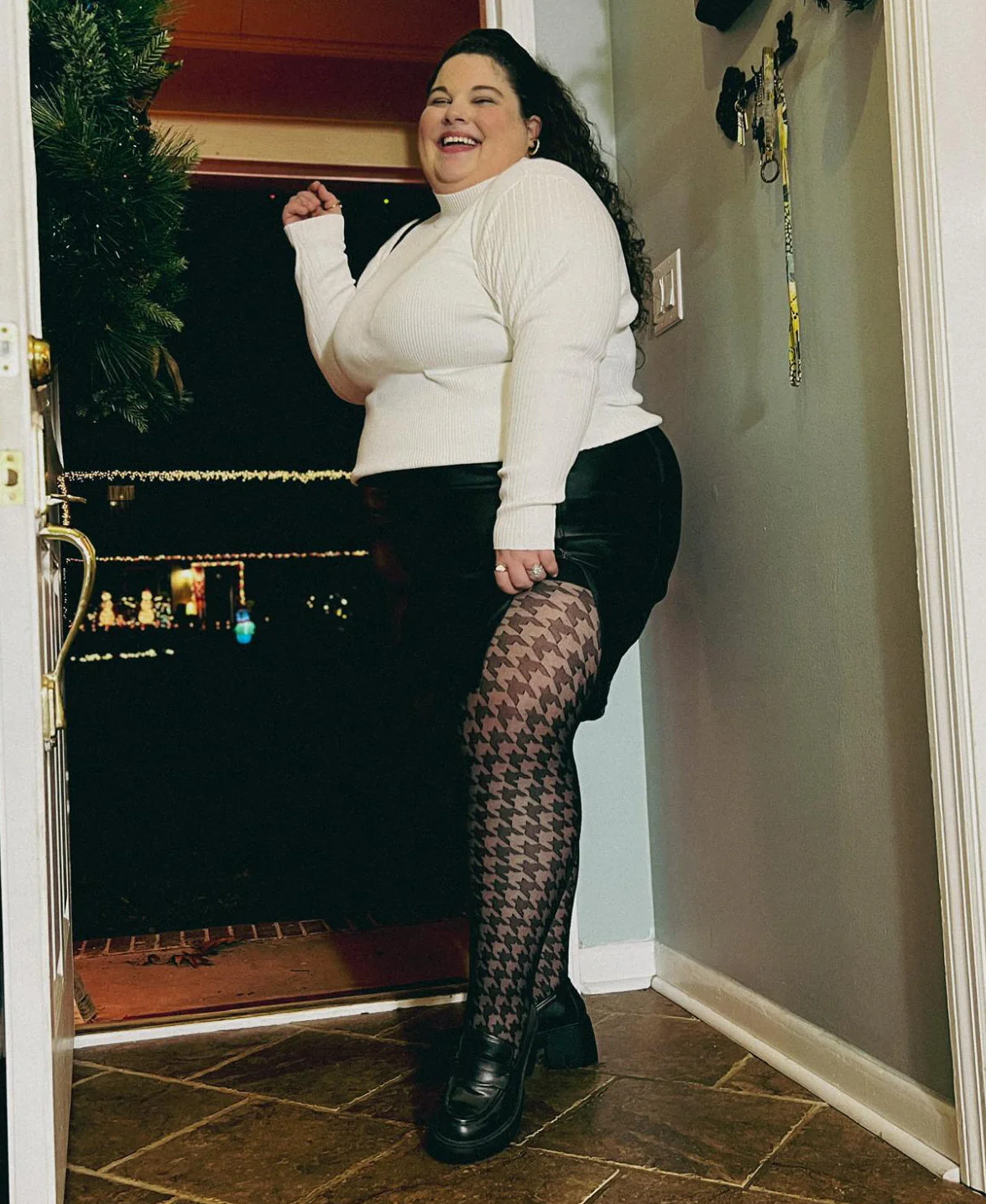 Mixed Denier Tights - Puppy Teef - Image 2