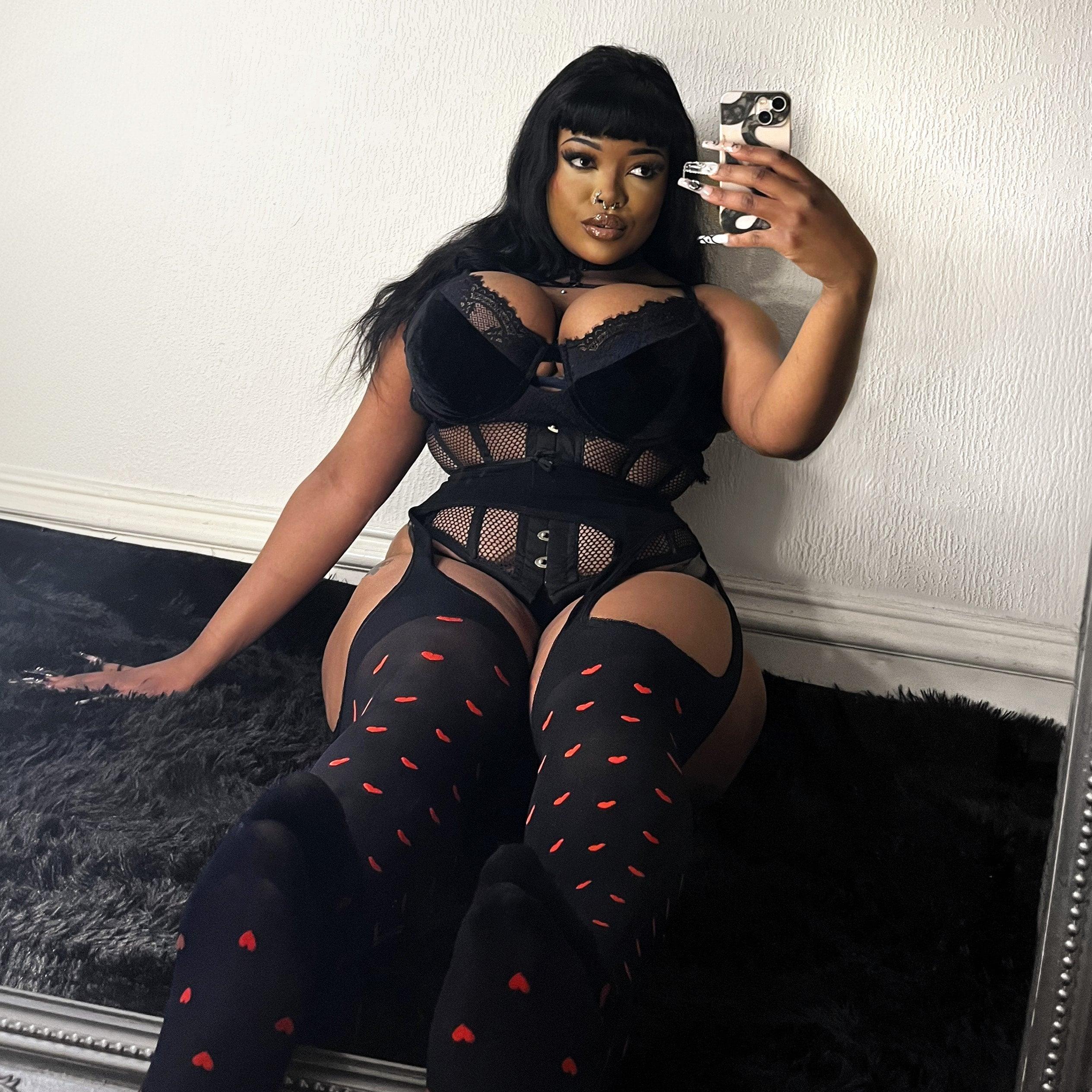Sheer Mock Garter - Love Me - Image 12