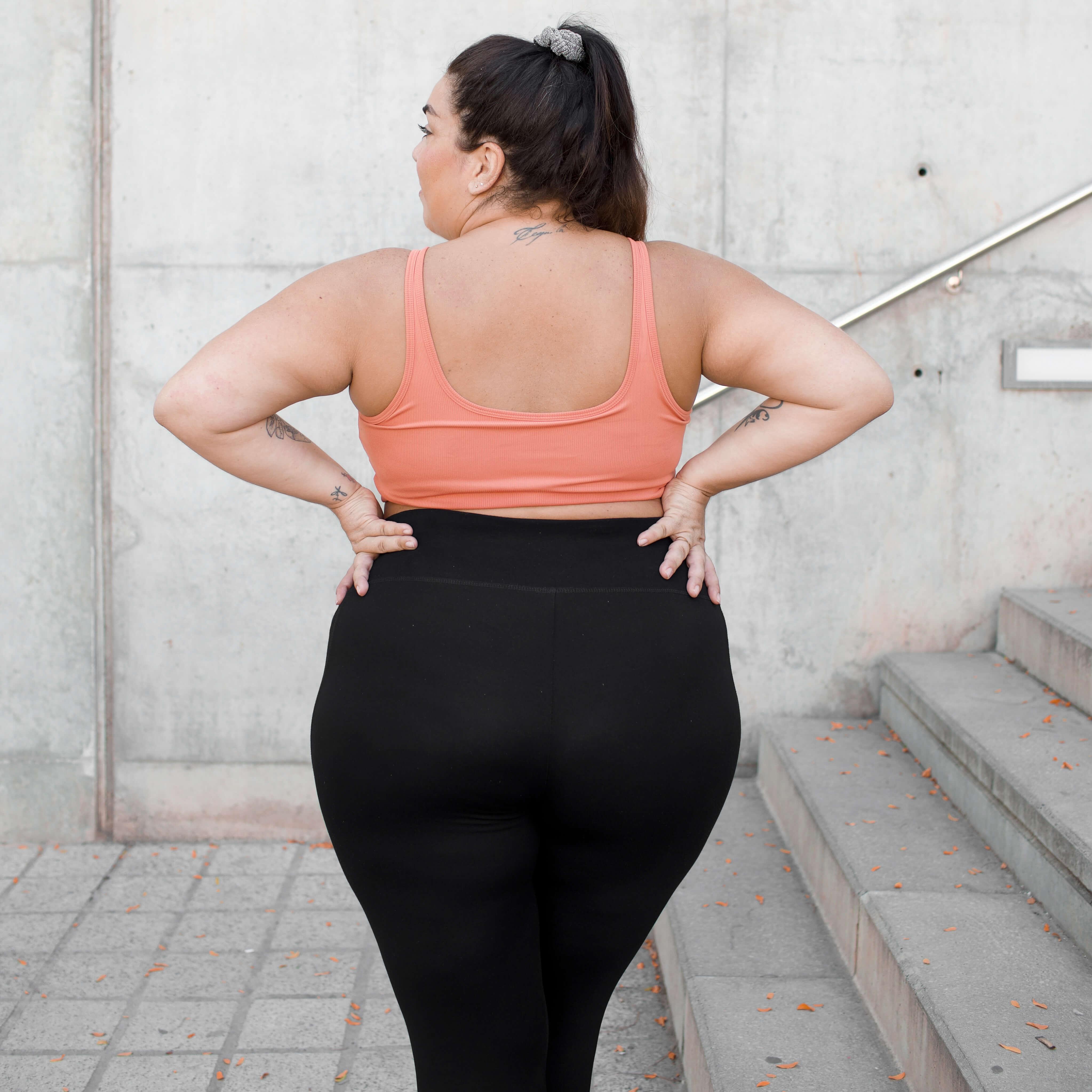 Squat Proof Leggings (Short) - Black - Image 13