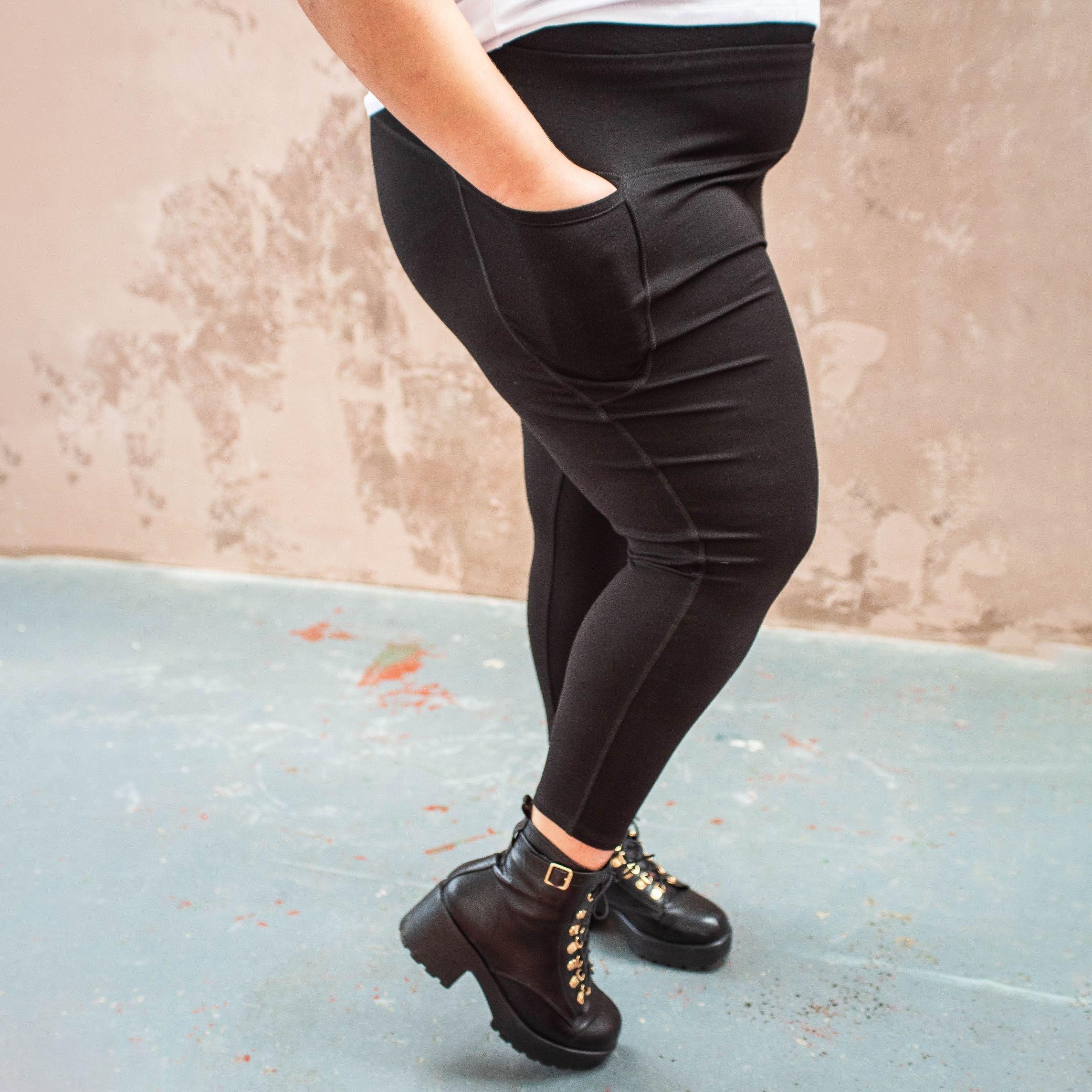 Squat Proof Leggings (Short) - Black - Image 3